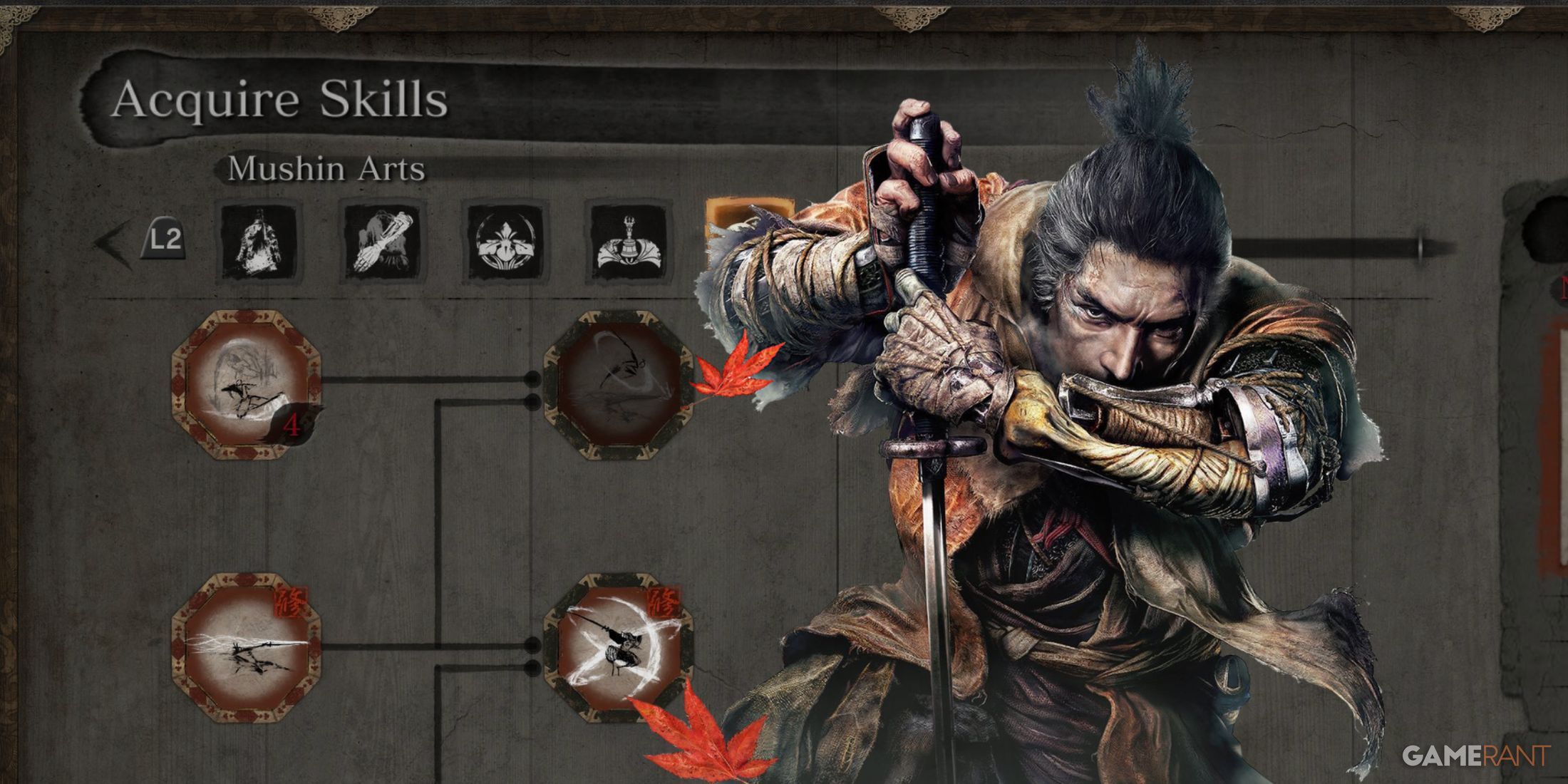 Sekiro Wolf and Skills