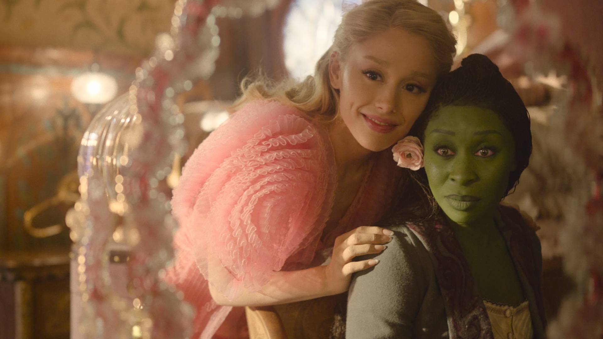 Elphaba and Glinda in Wicked