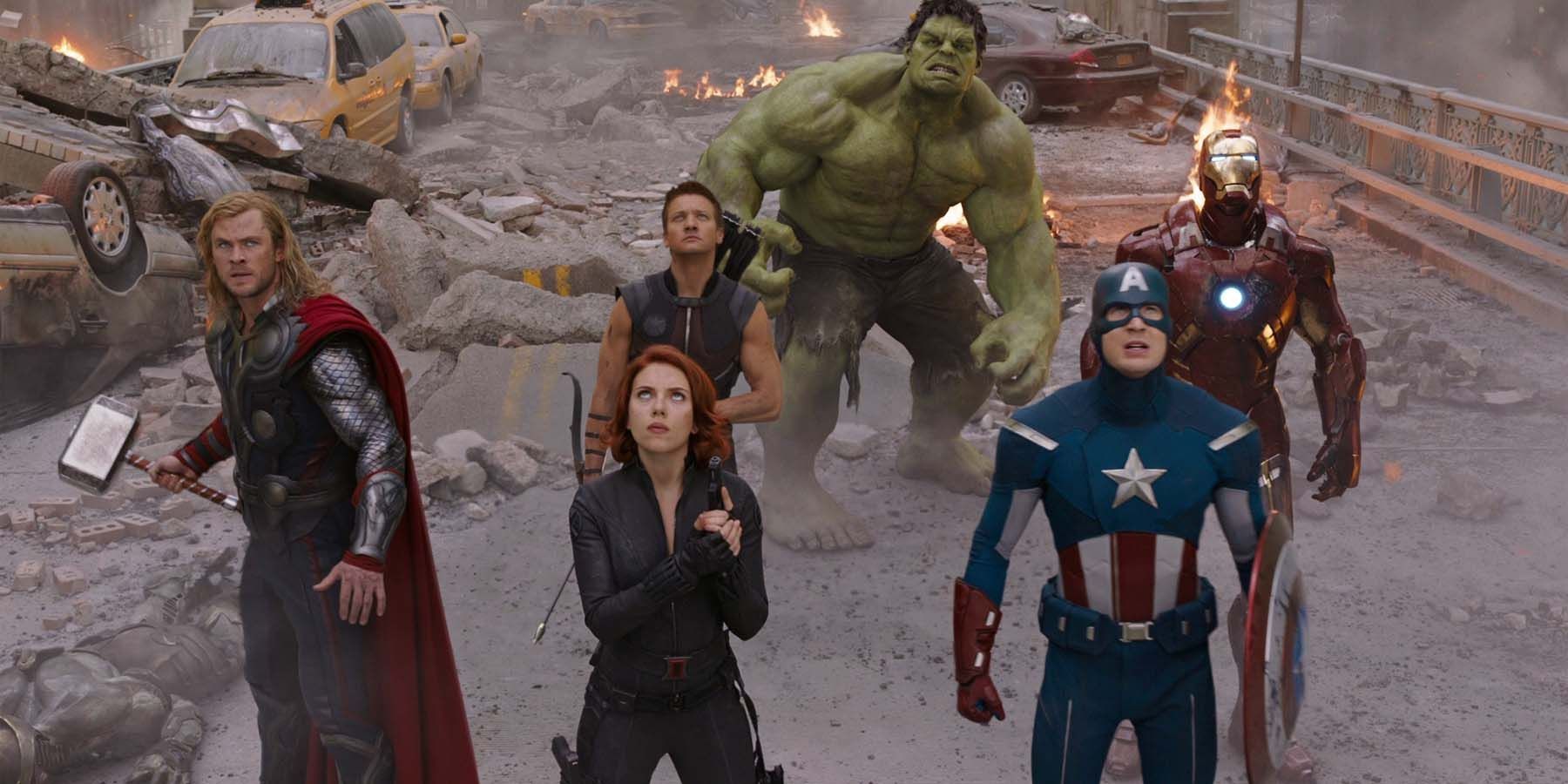 The original Avengers lineup in the 2012 movie