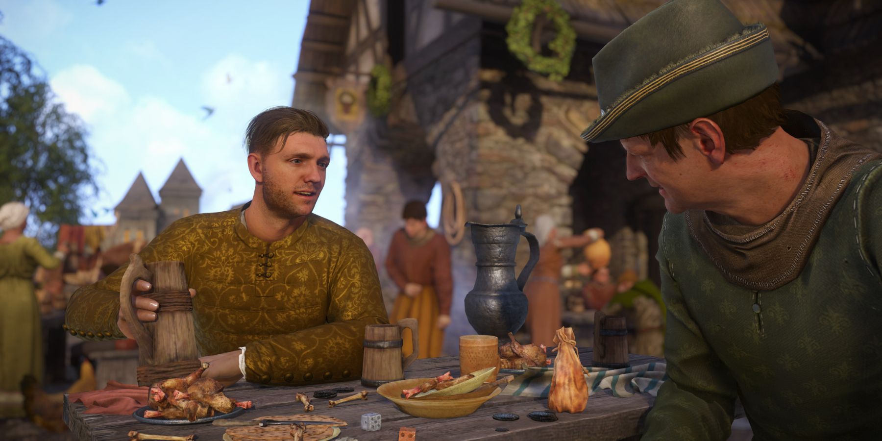 Henry playing dices in Kingdom Come Deliverance