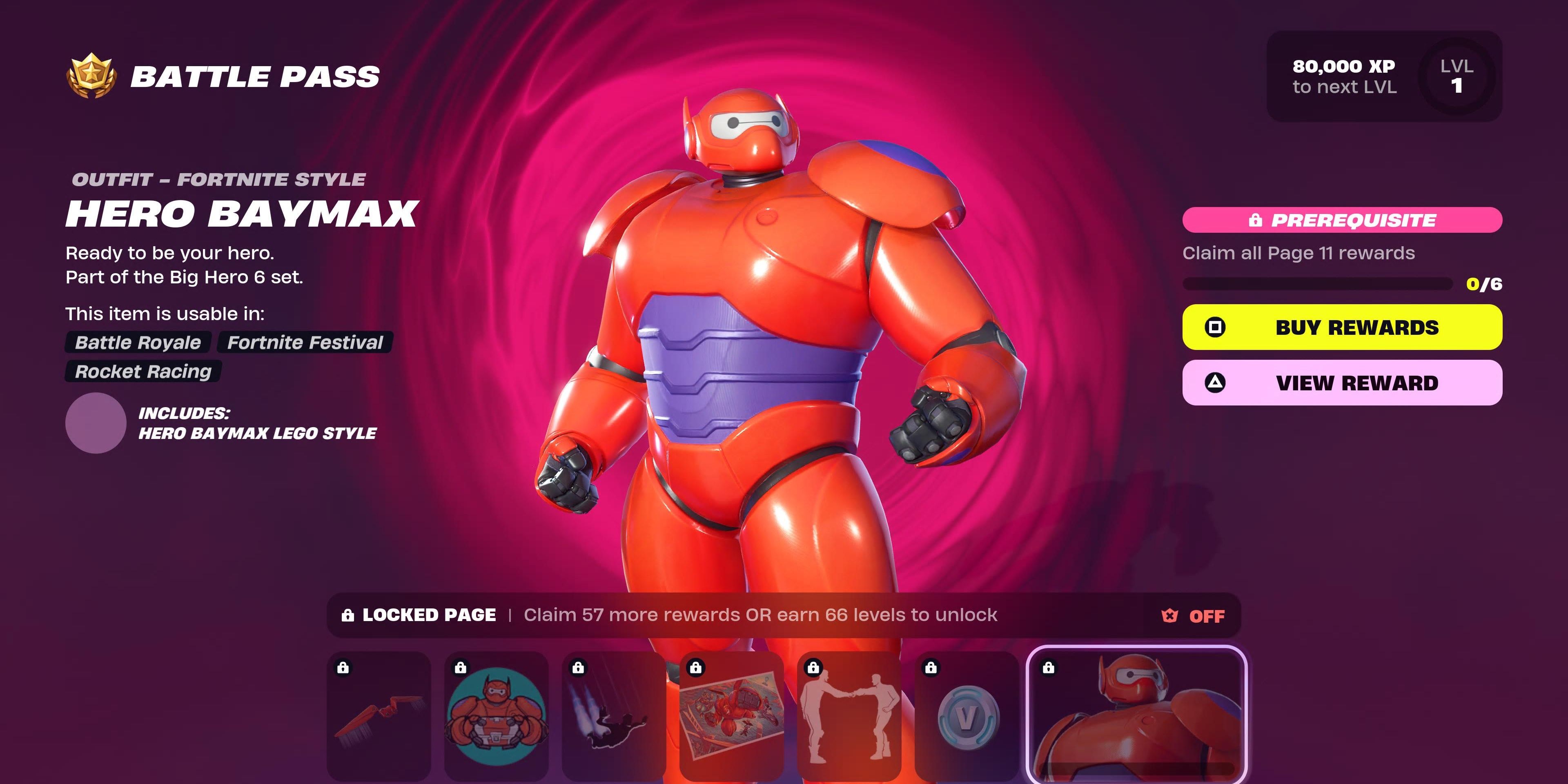 hero baymax skin