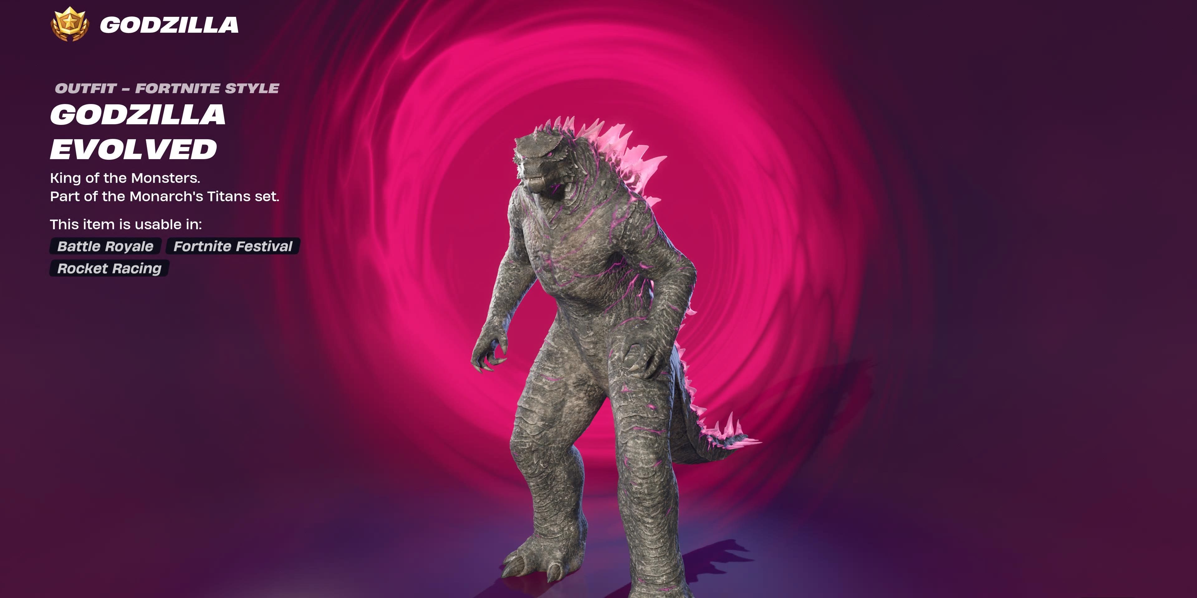 godzilla skin in fortnite