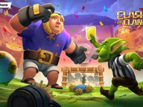 Clash of Clans Clash with Haaland event Yellow Card spell Giant Thrower cover, Clash of Clans December 2024 events