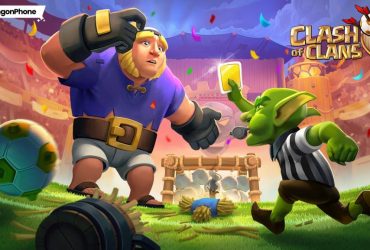 Clash of Clans Clash with Haaland event Yellow Card spell Giant Thrower cover, Clash of Clans December 2024 events