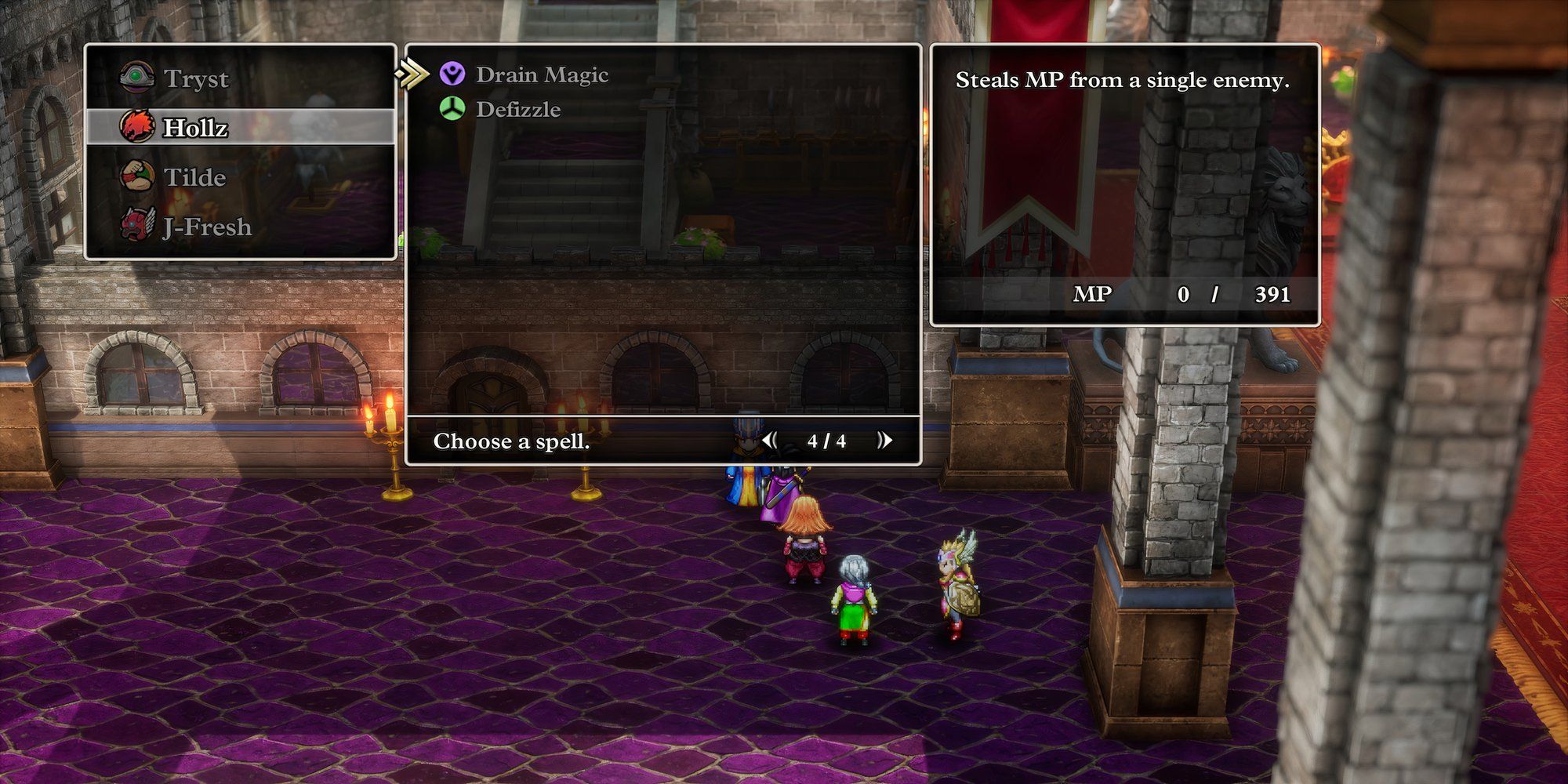 Drain Magic Mage ability in Dragon Quest 3 HD-2D Remake