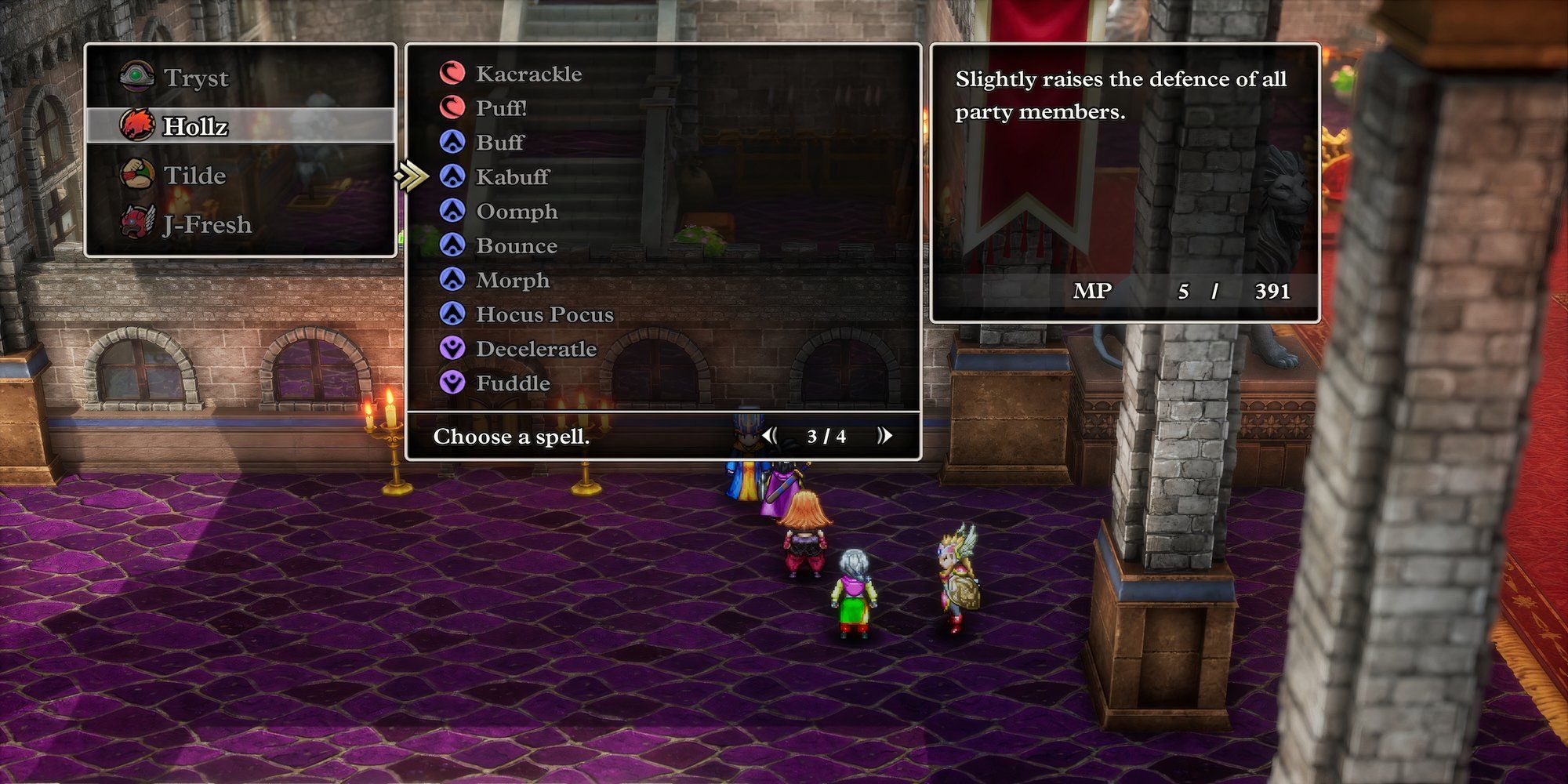 Kabuff Mage ability in Dragon Quest 3 HD-2D Remake