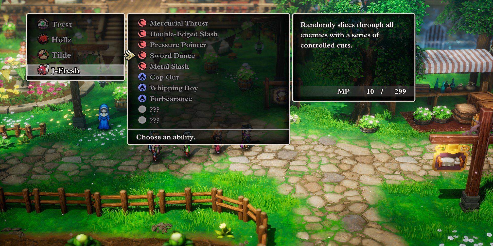 Sword Dance ability in Dragon Quest 3 HD-2D Remake