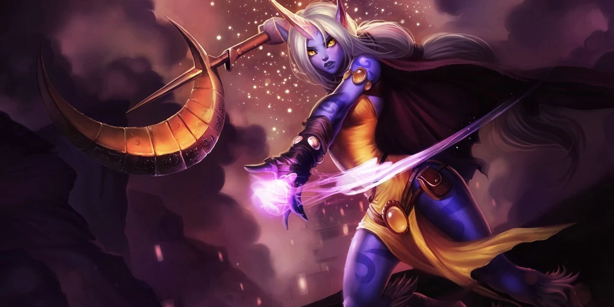 Soraka going into battle in League of Legends 