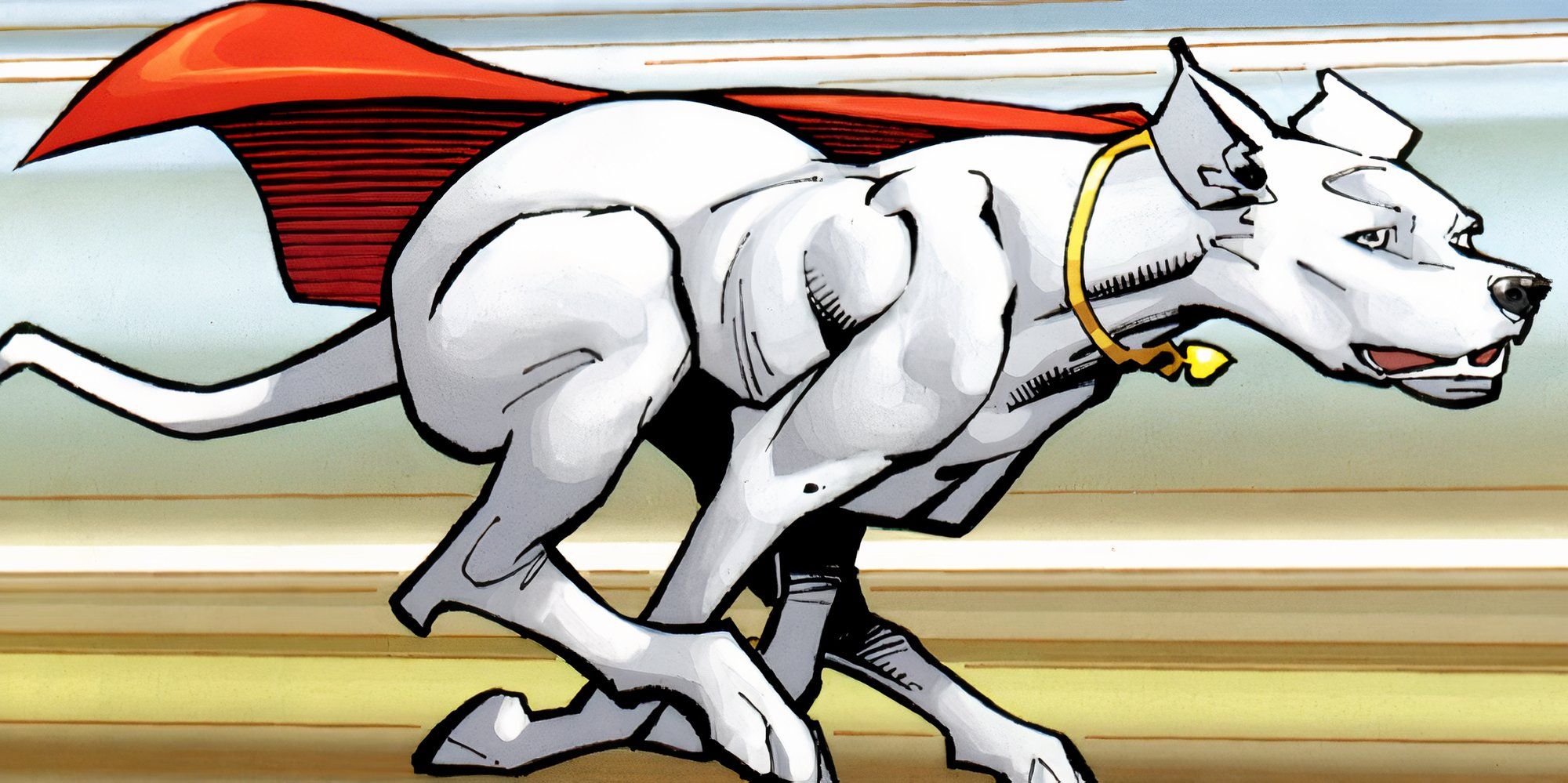 Krypto the Superdog charging in Superman #712