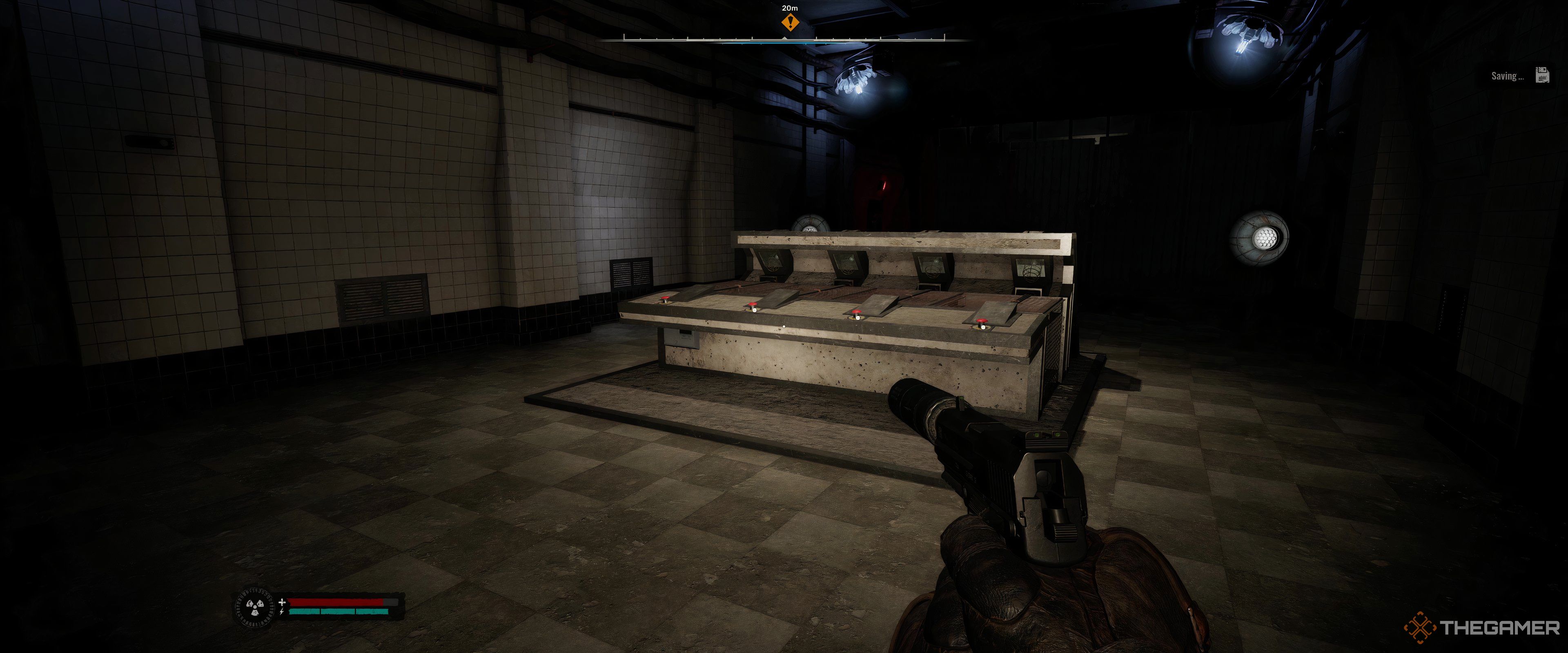 A button puzzle in Stalker 2: Heart of Chornobyl.