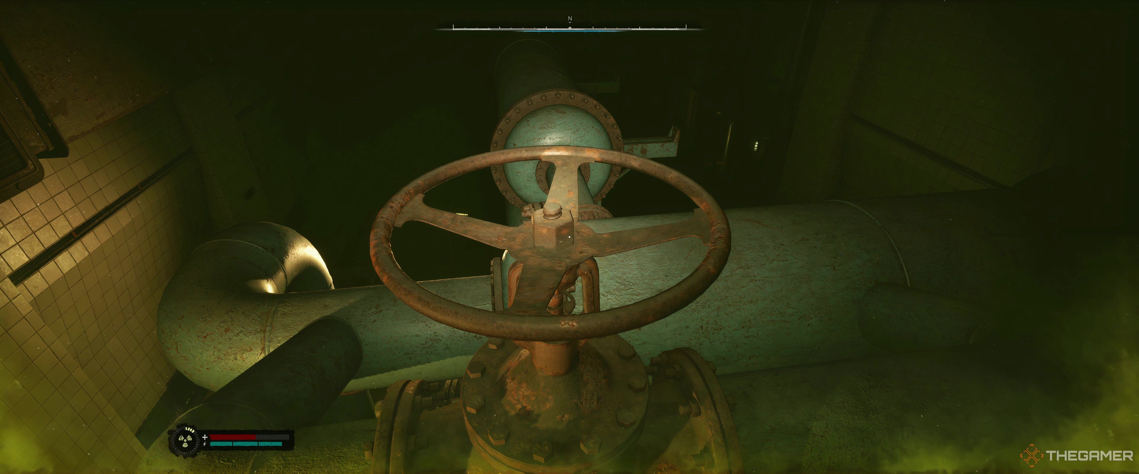 The second crank in the gas room in Stalker 2: Heart of Chornobyl.