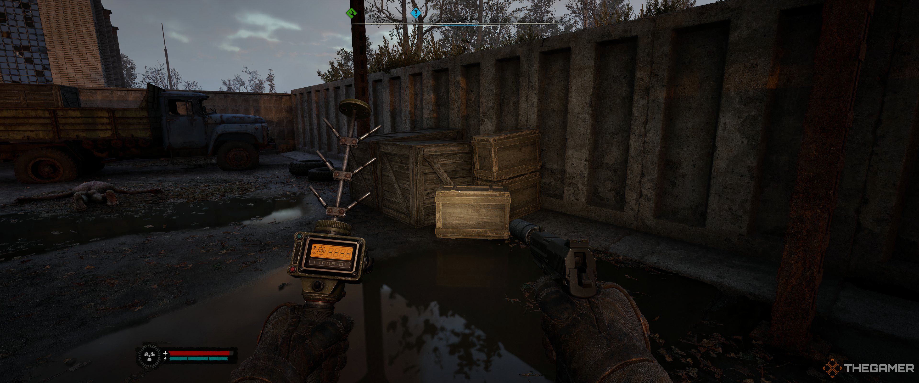 Boxes hiding a stash in Stalker 2: Heart of Chornobyl.