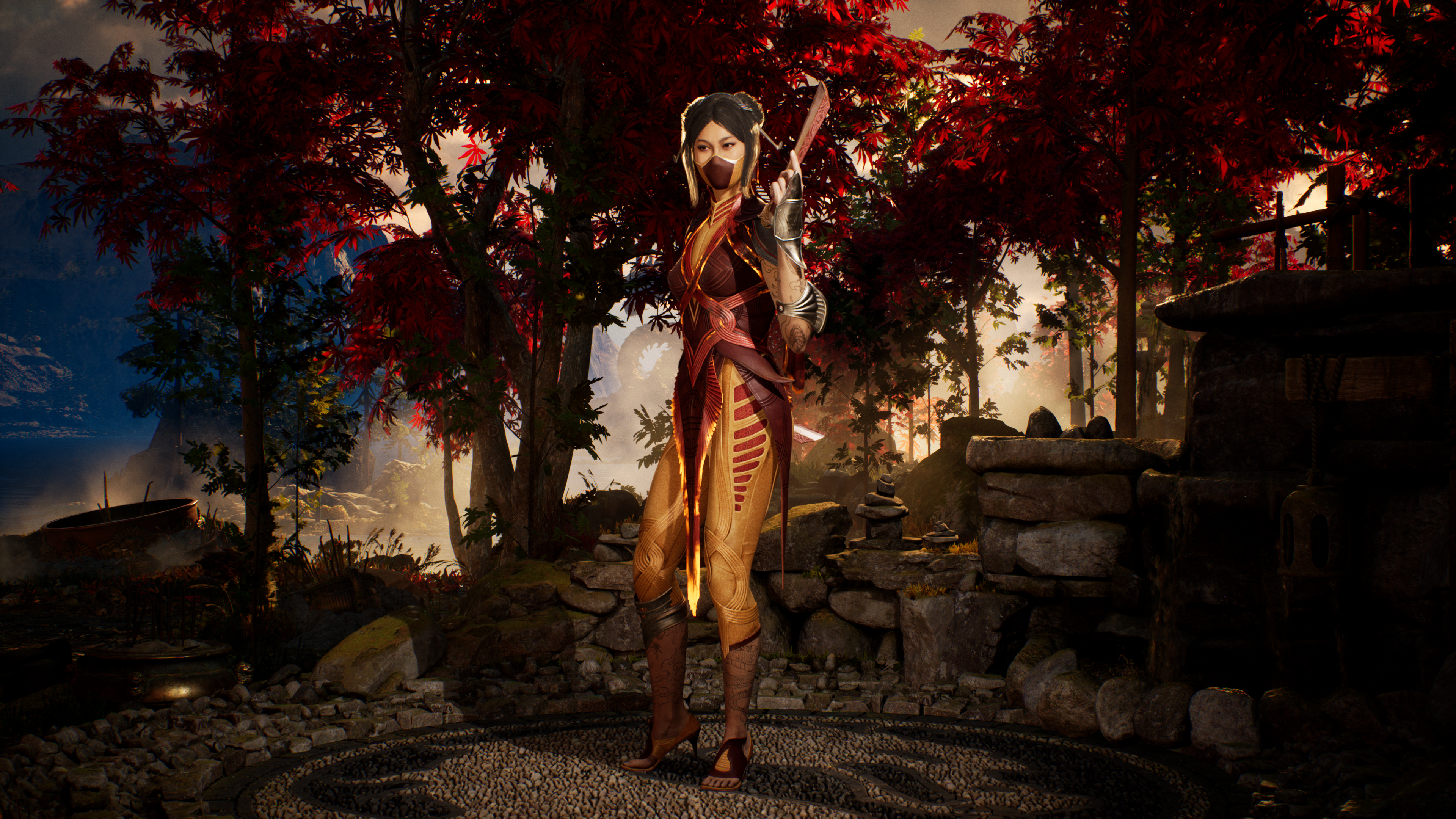 A look at Kitana in Mortal Kombat 1.