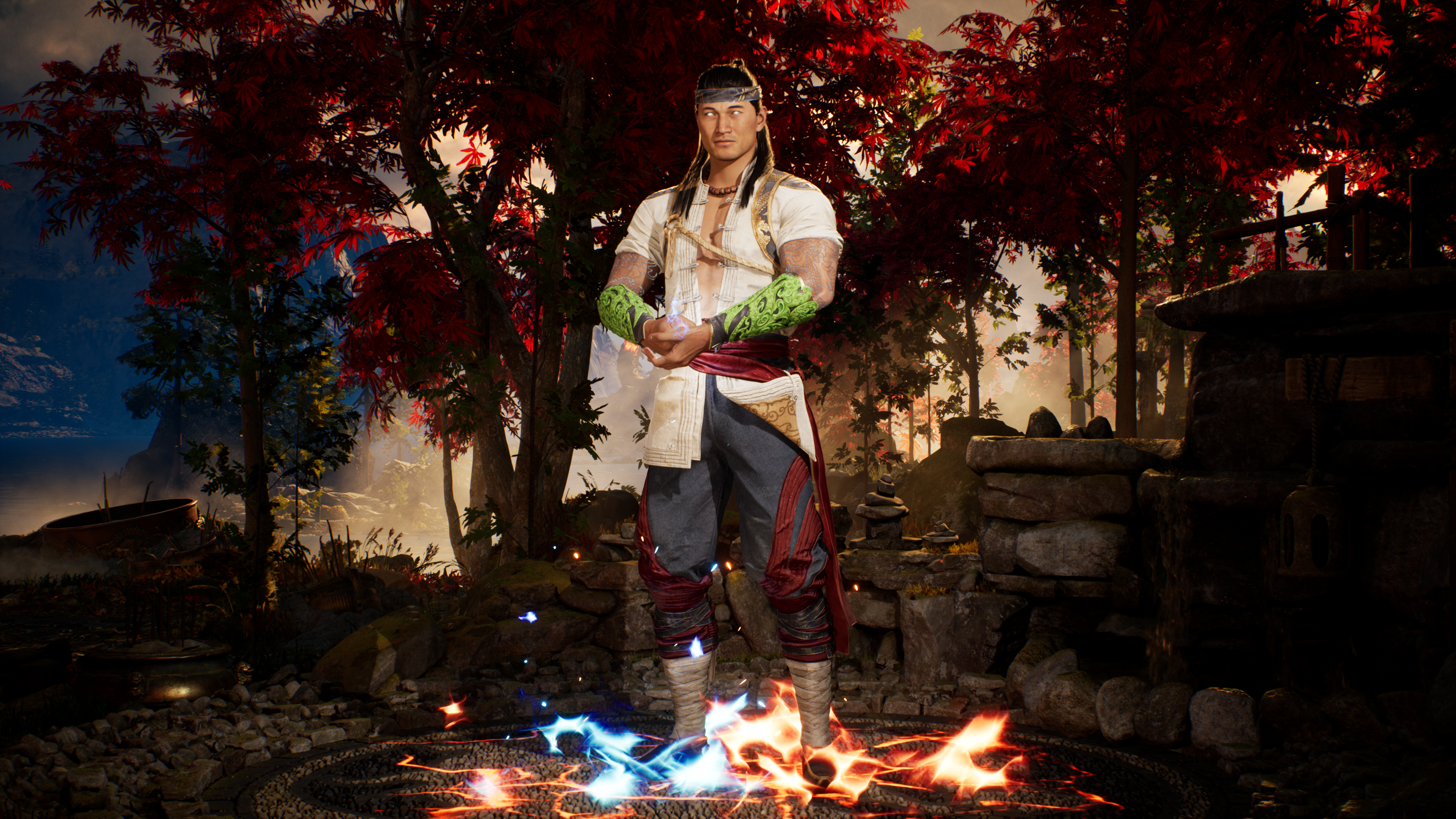 A look at Liu Kang in Mortal Kombat 1.