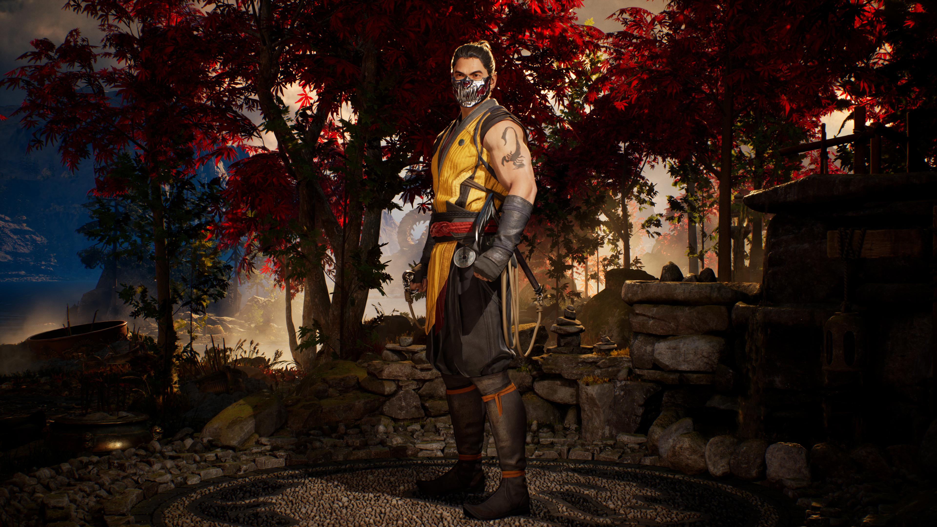 A look at Scorpion in Mortal Kombat 1.