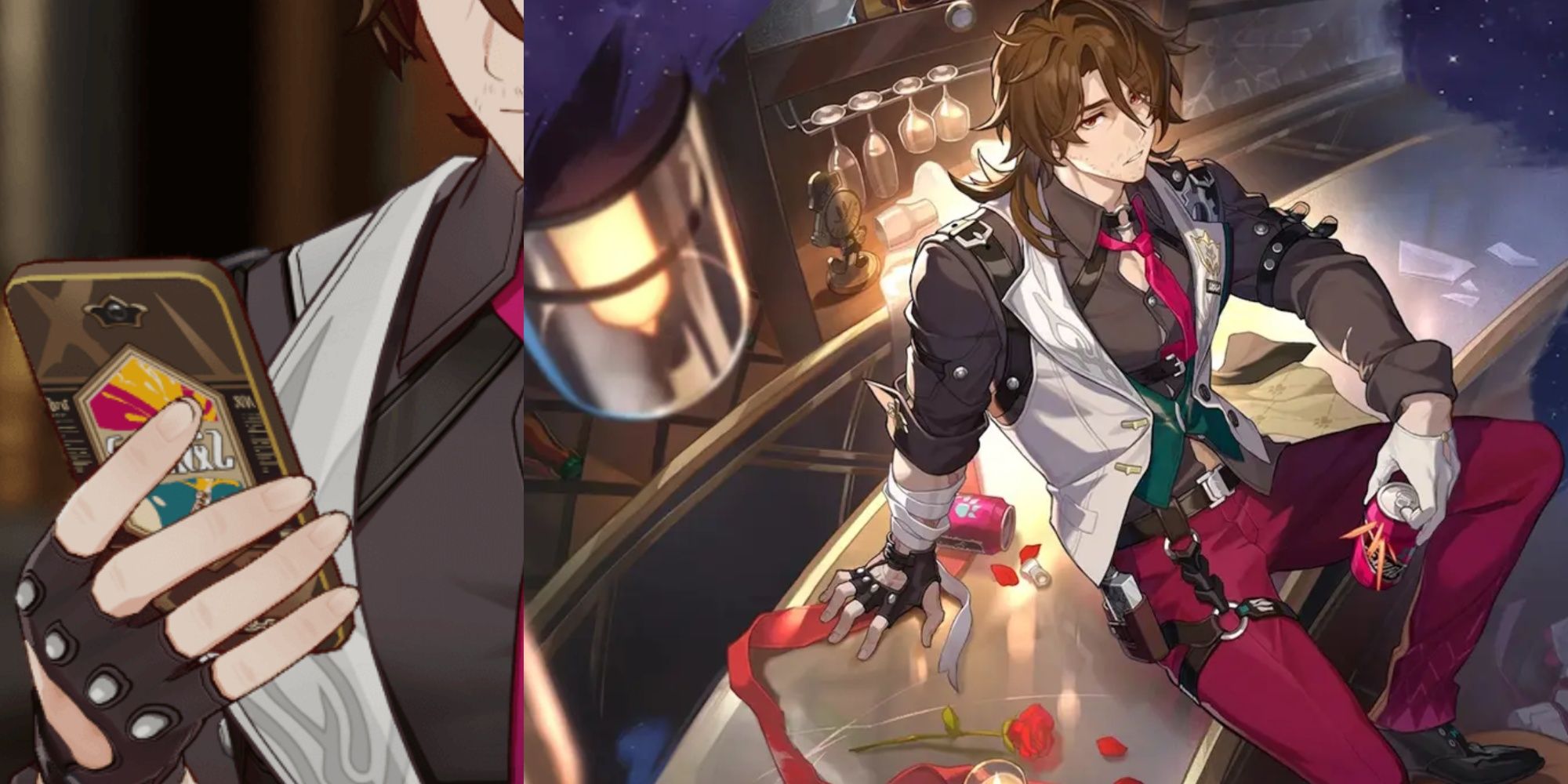 Gallagher's phone case and character portrait in Honkai: Star Rail.