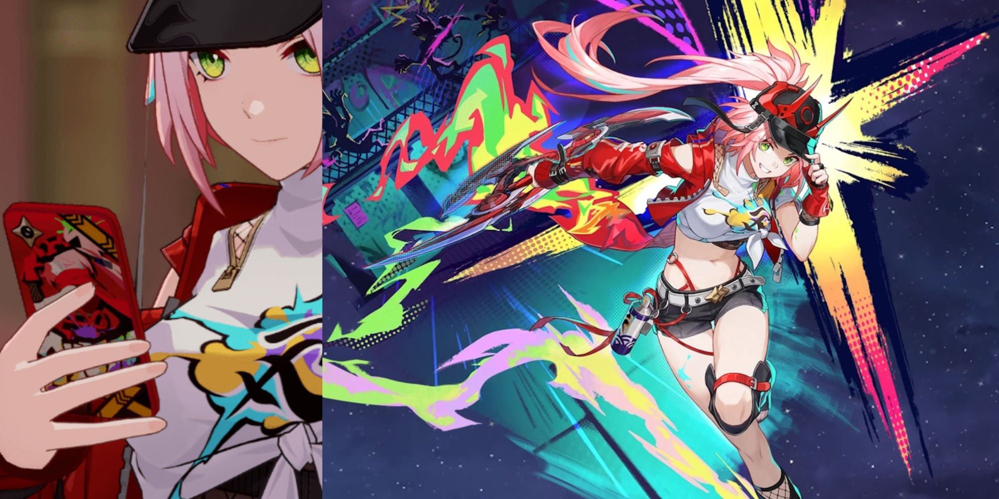 Rappa's phone case and character portrait in Honkai: Star Rail.