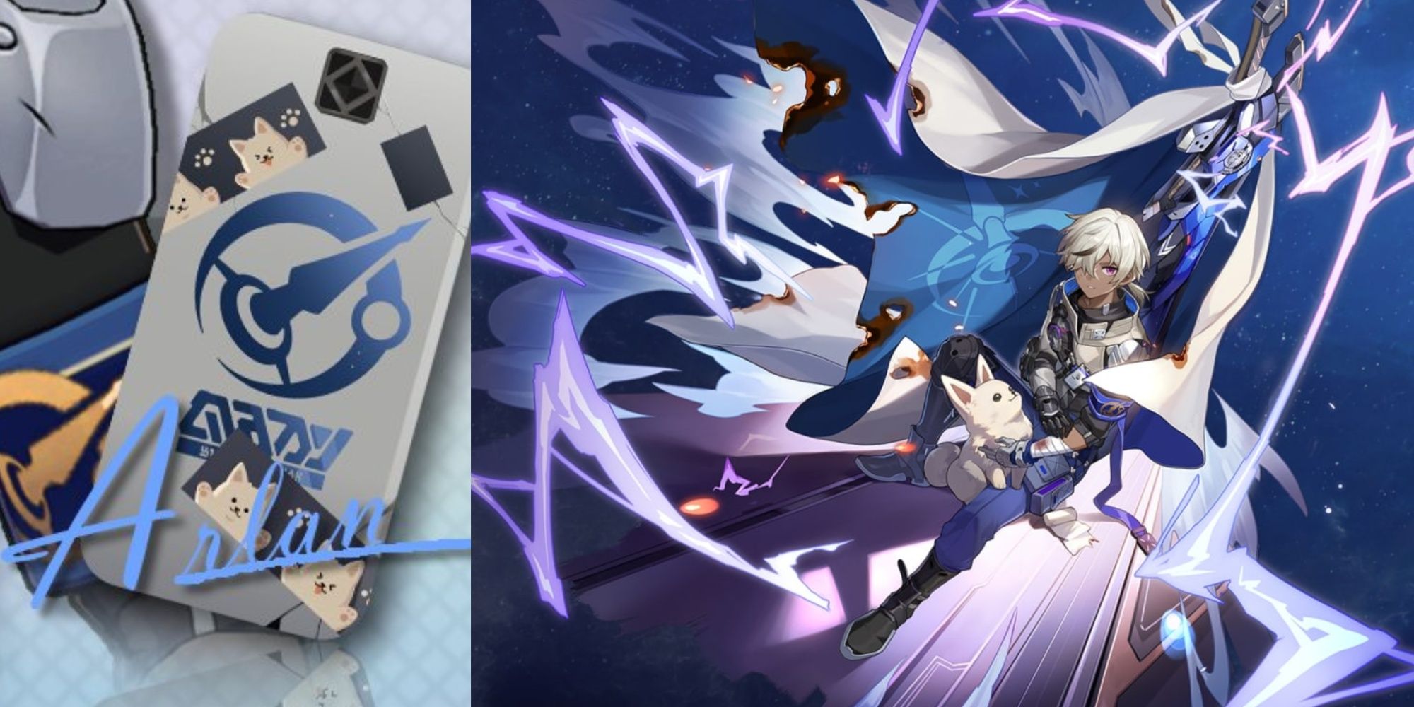 Arlan's phone case and character portrait in Honkai: Star Rail.