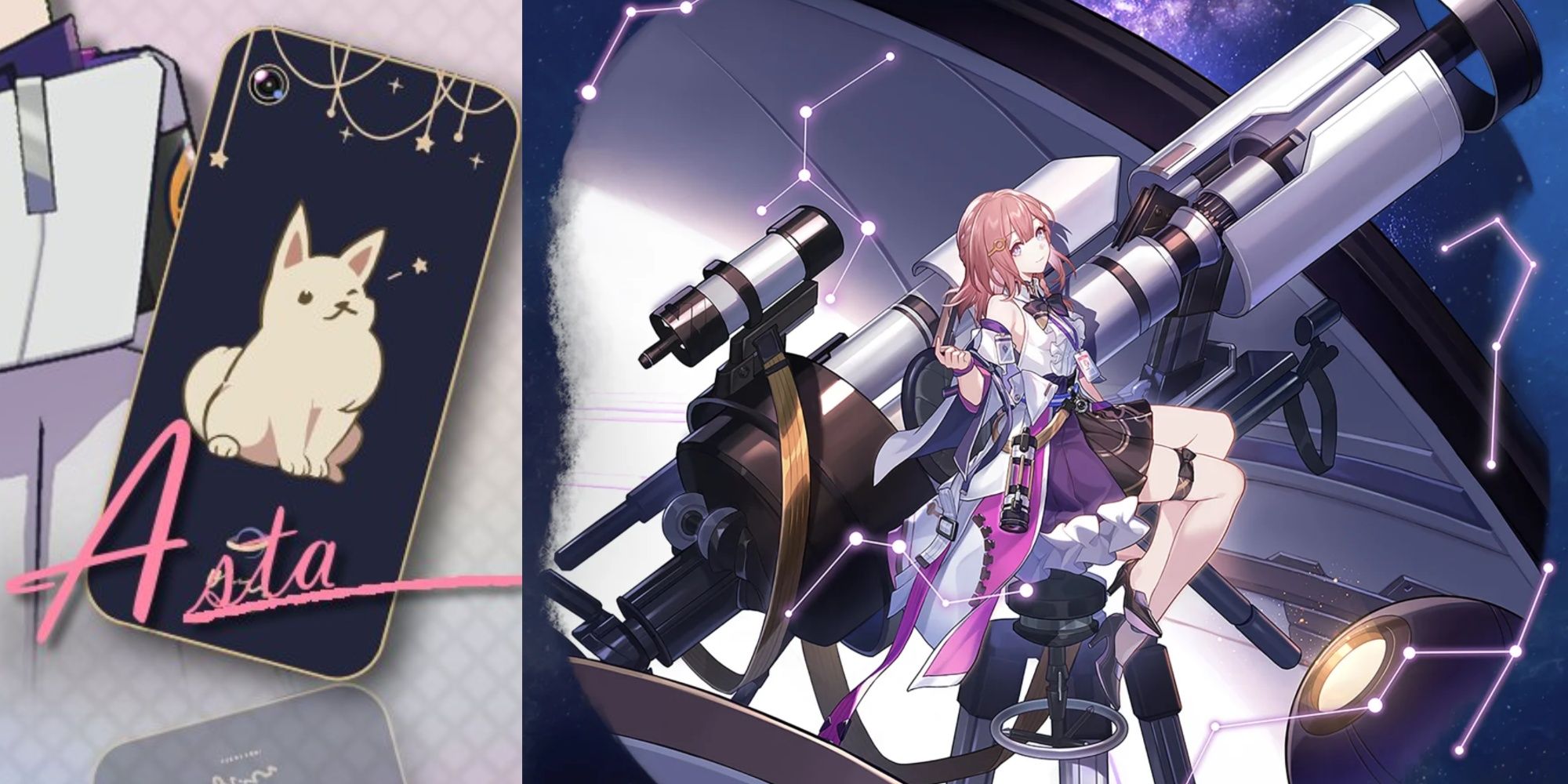 Asta's phone case and character portrait in Honkai: Star Rail.