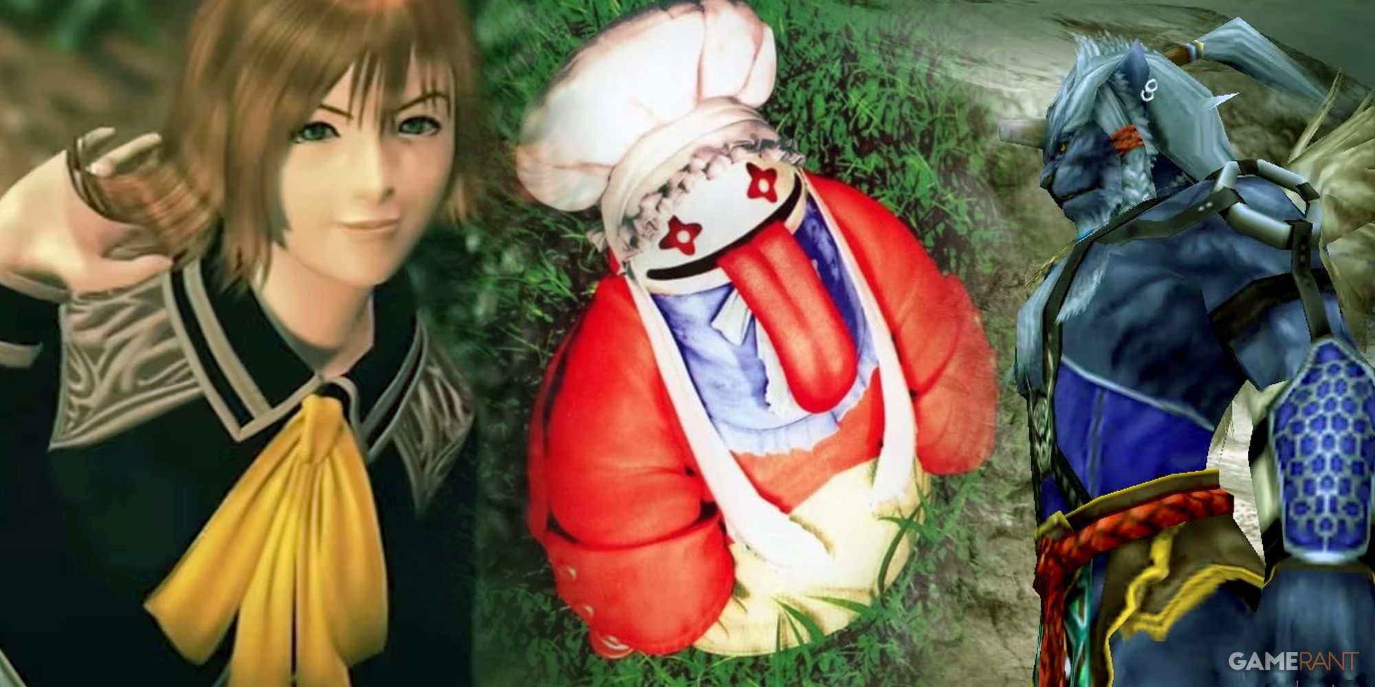 Final Fantasy 8 Selphie Tilmitt, Final Fantasy 9 Quina Quen, Final Fantasy 10 Kimahri Ronso