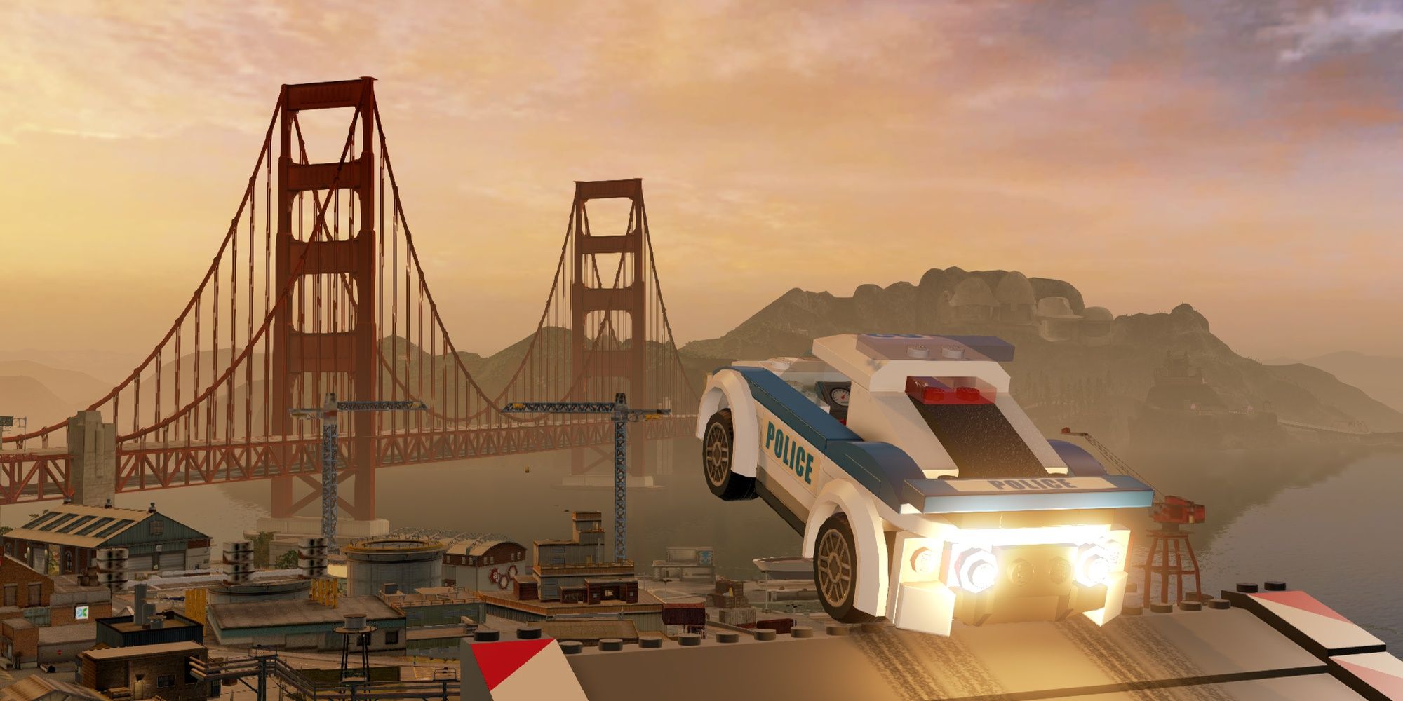 Lego City: Undercover - Gaining style points in a police chase.