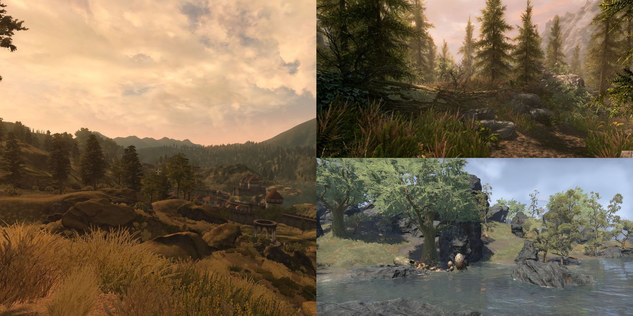 Oblivion, Skyrim, ESO