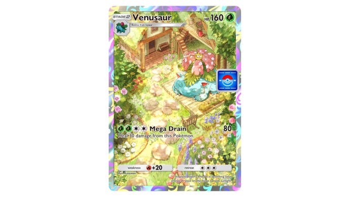 Pokémon TCG Pocket Venusaur promo card.