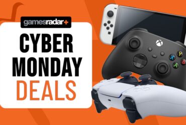 Cyber Monday gaming deals with a DualSense, Xbox Wireless controller, and Nintendo Switch OLED