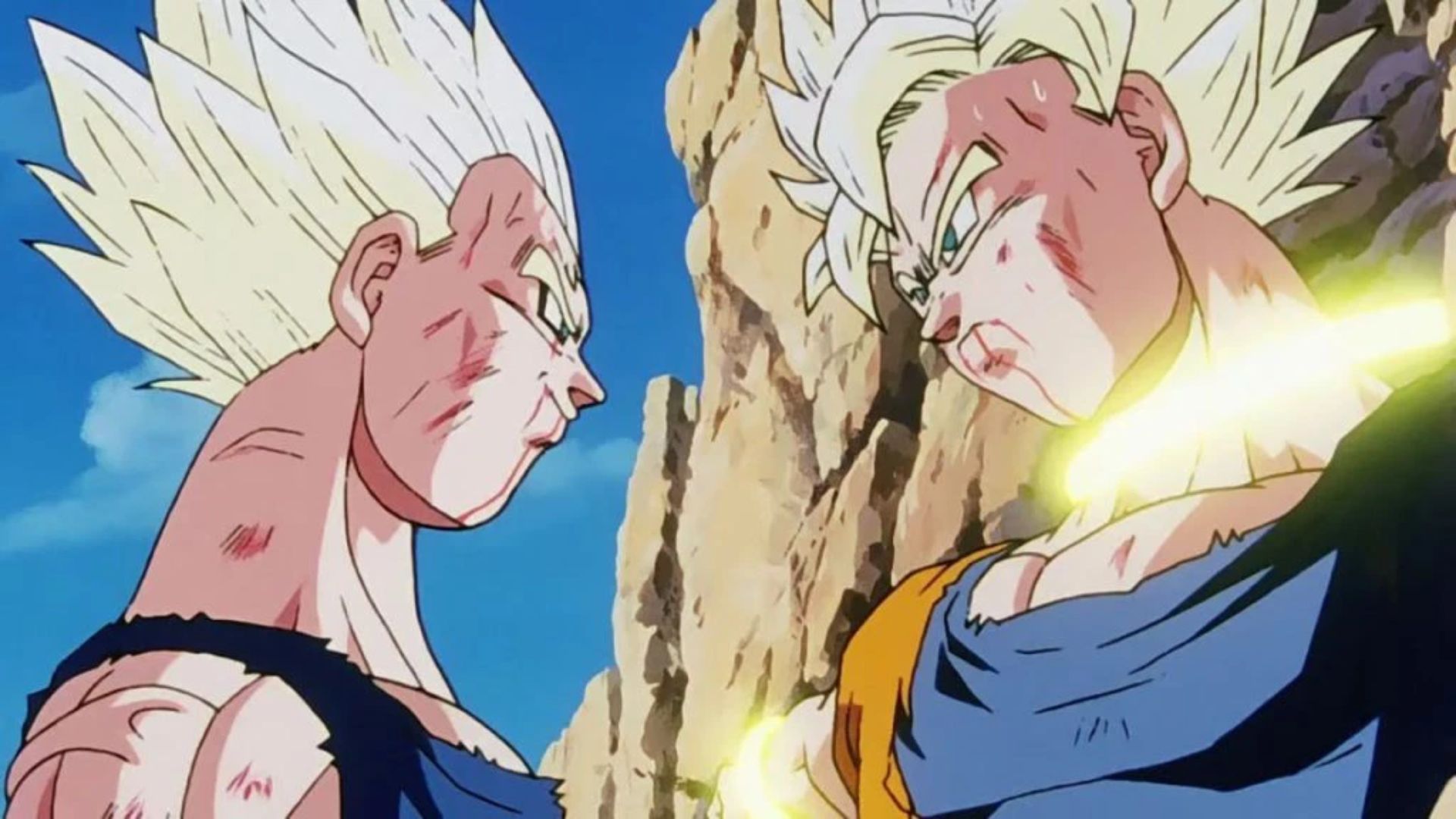 Goku and Vegeta in Dragon Ball Z.