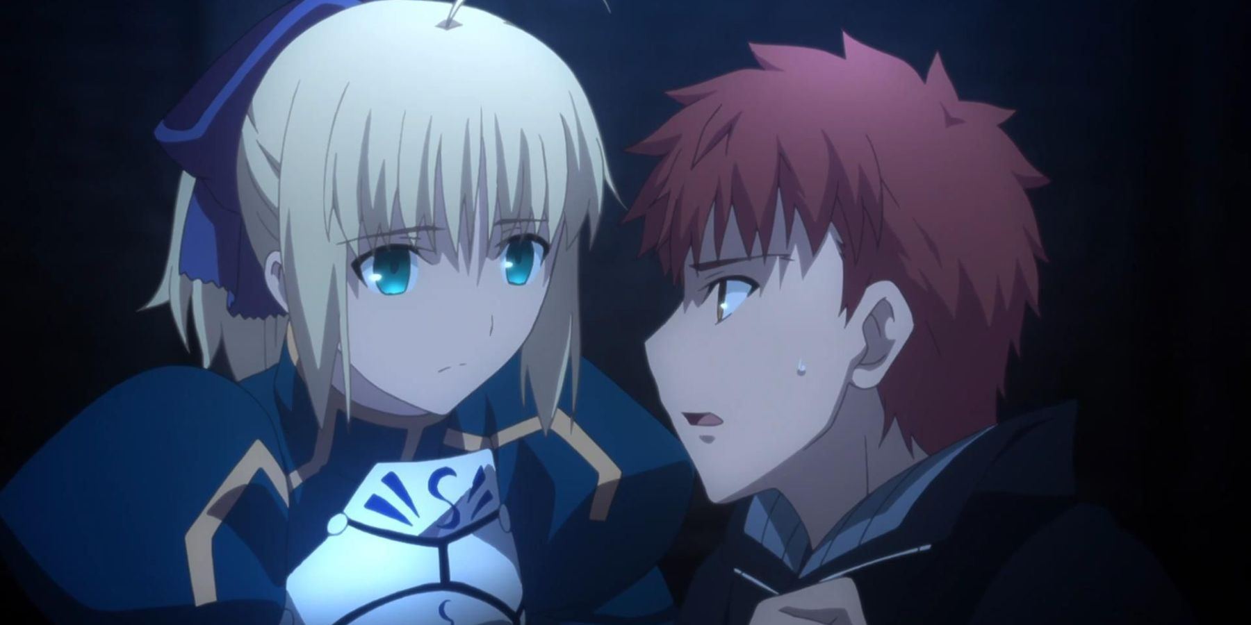 Saber and Shirou Emiya (Fate Stay Night) anime