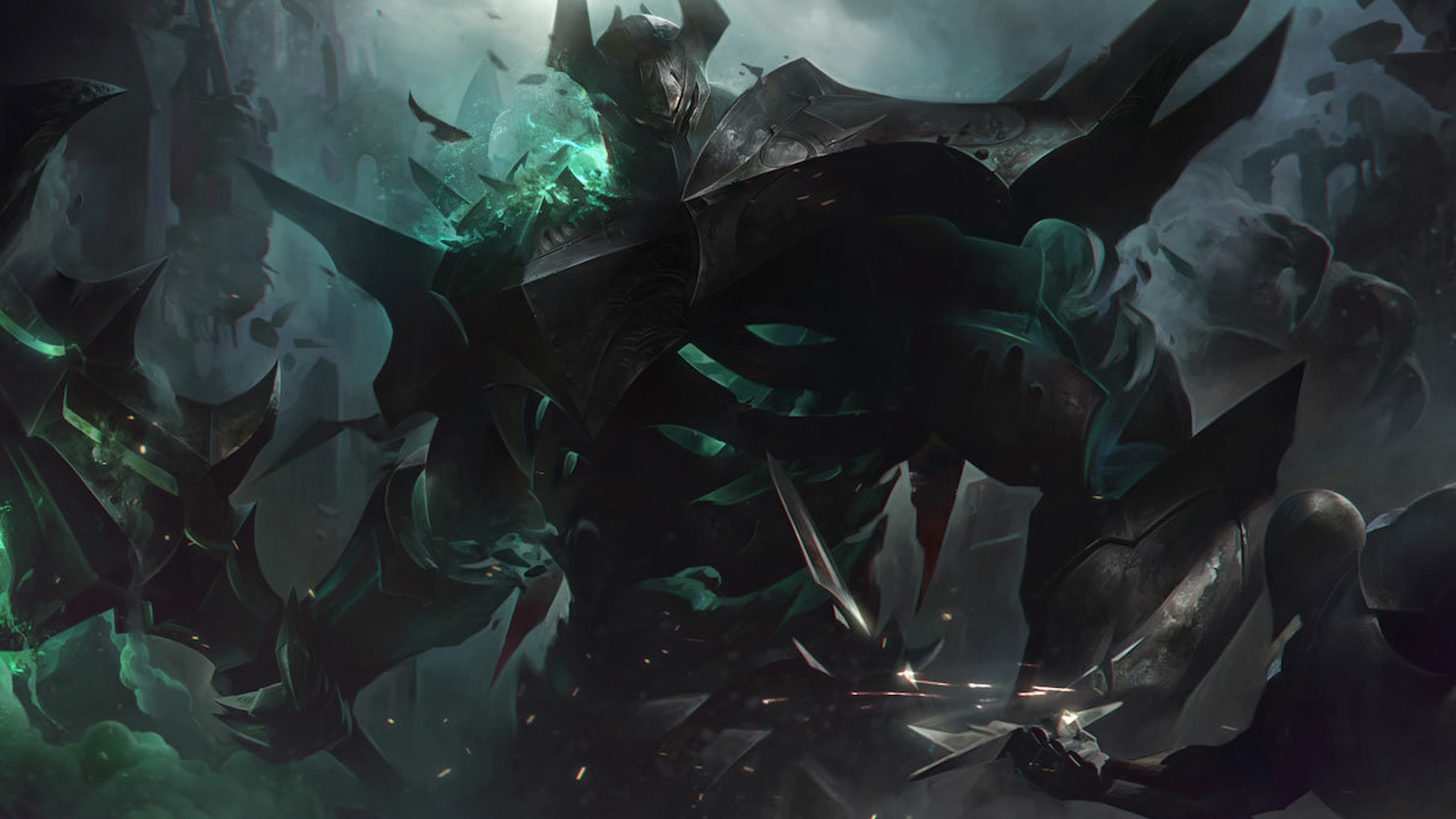 Mordekaiser's official splash art for LoL