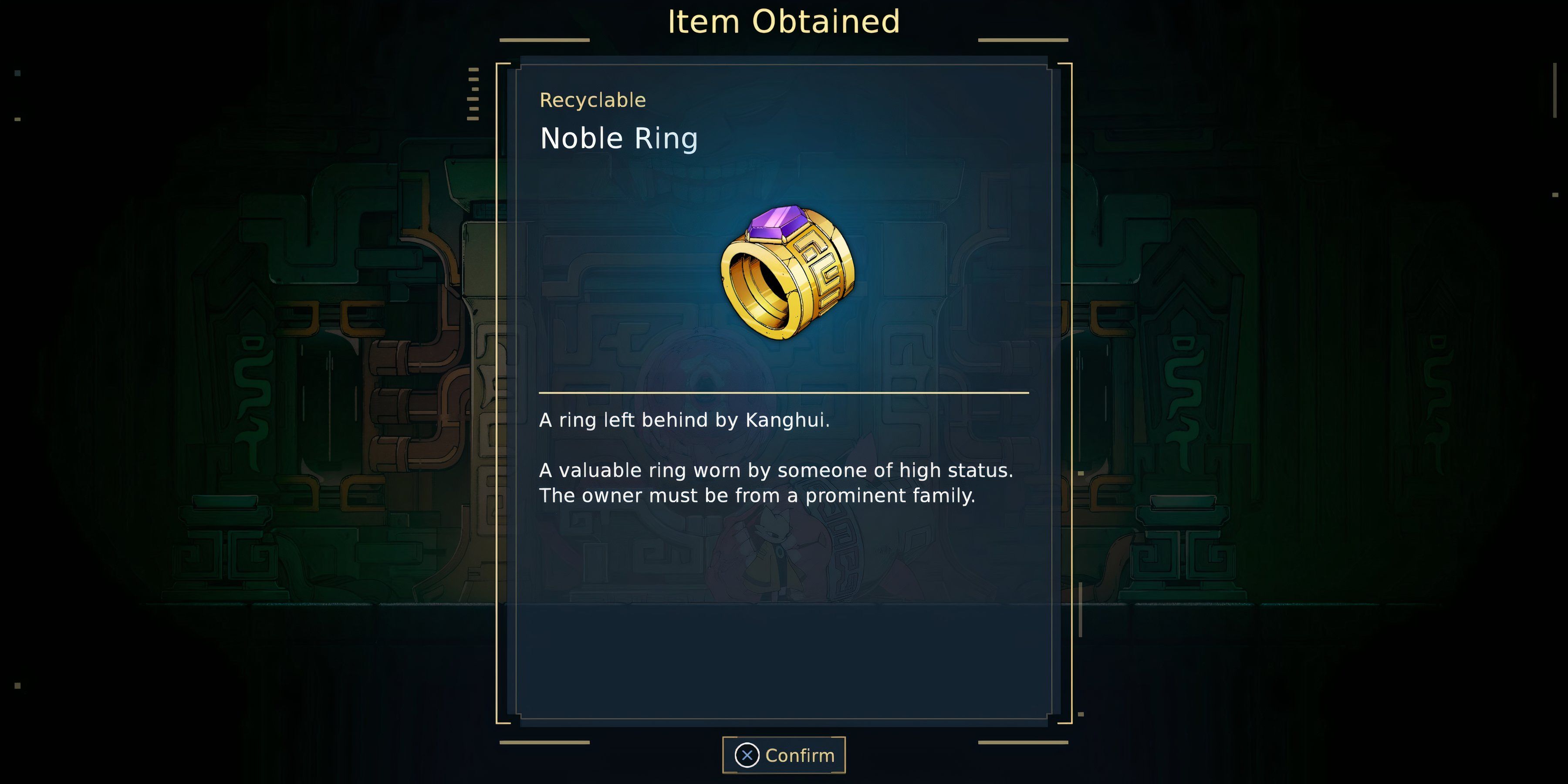 nine sols noble ring what to do