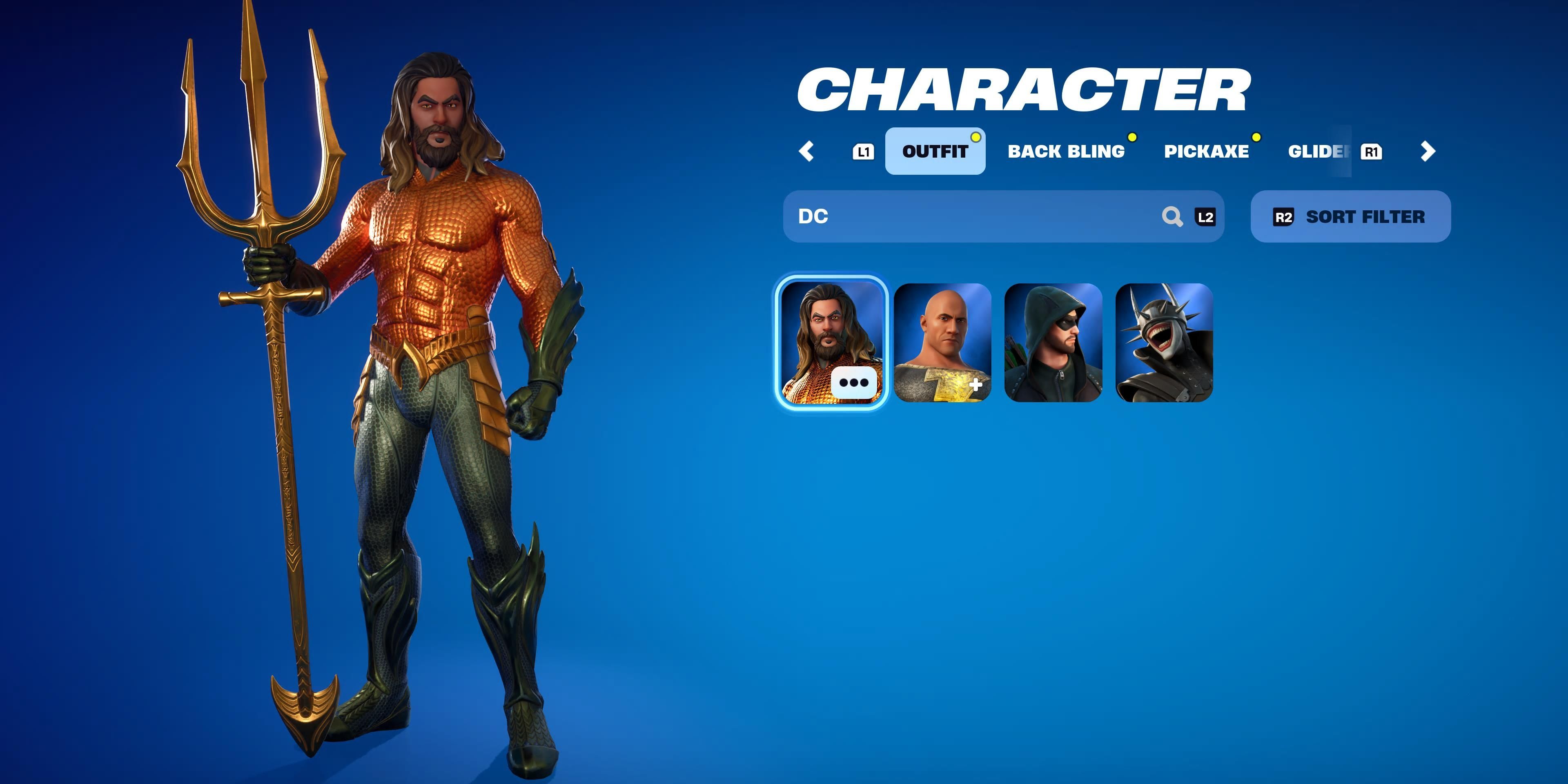 aquaman in fortnite