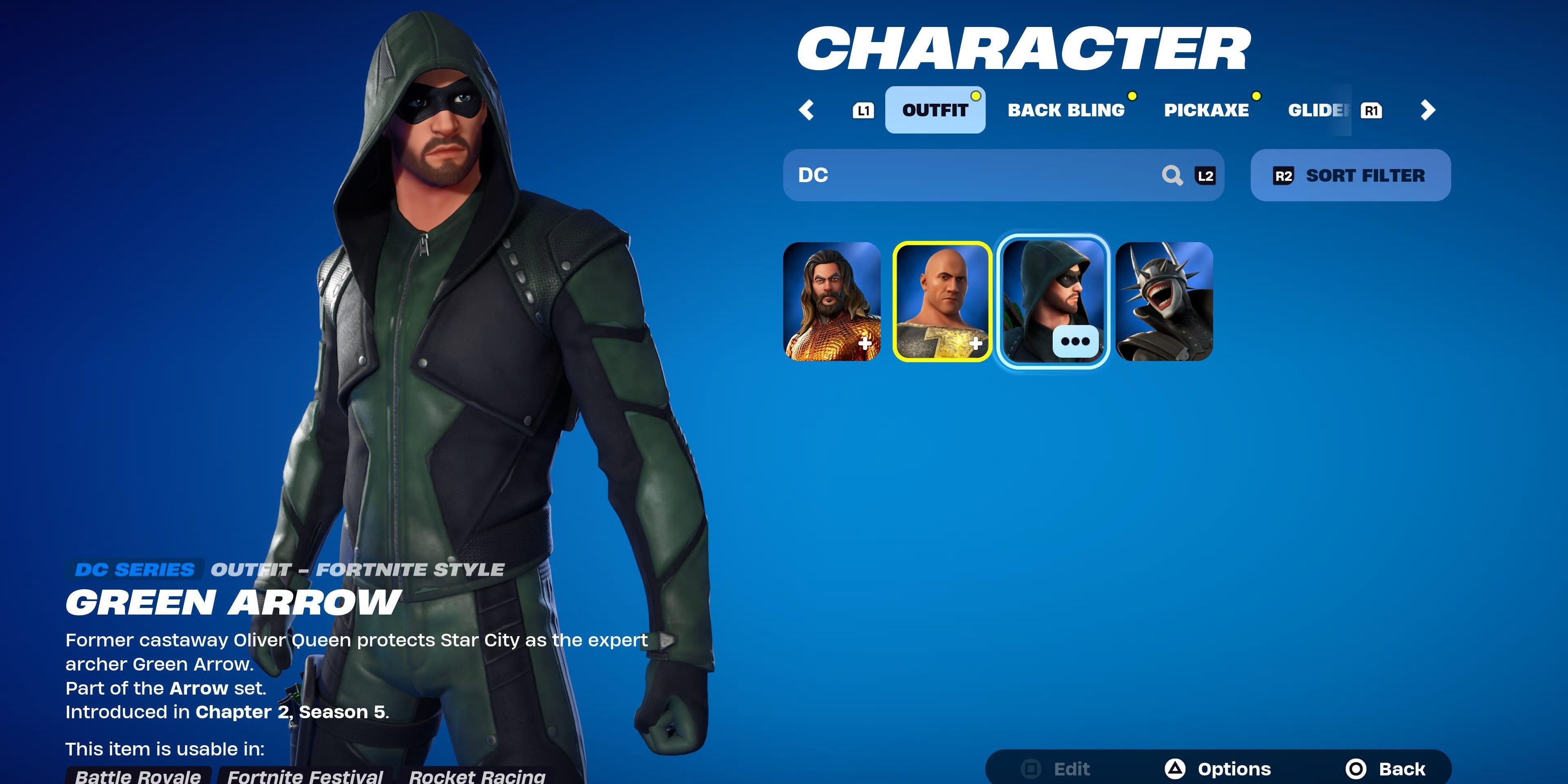 green arrow in fortnite