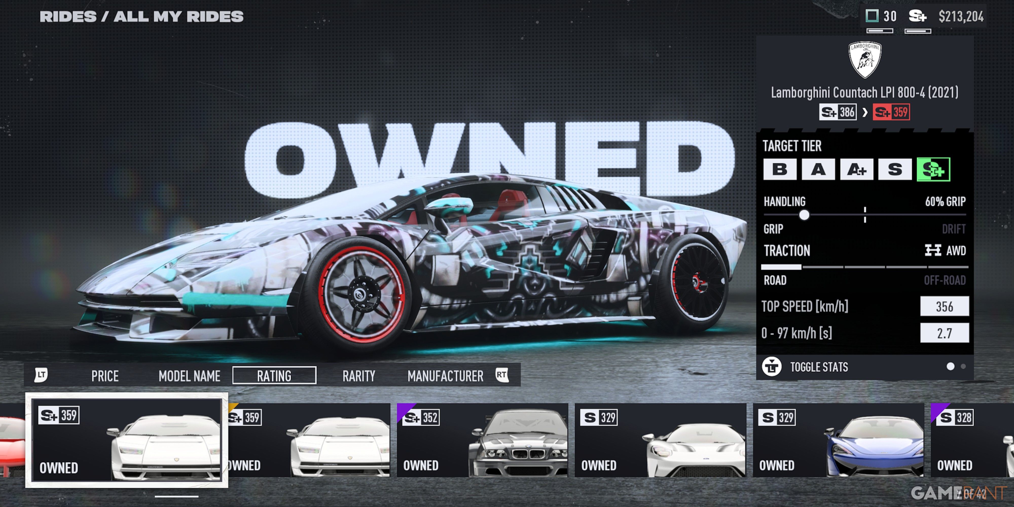 NFS Unbound Lamborghini Countach LPI 800-4