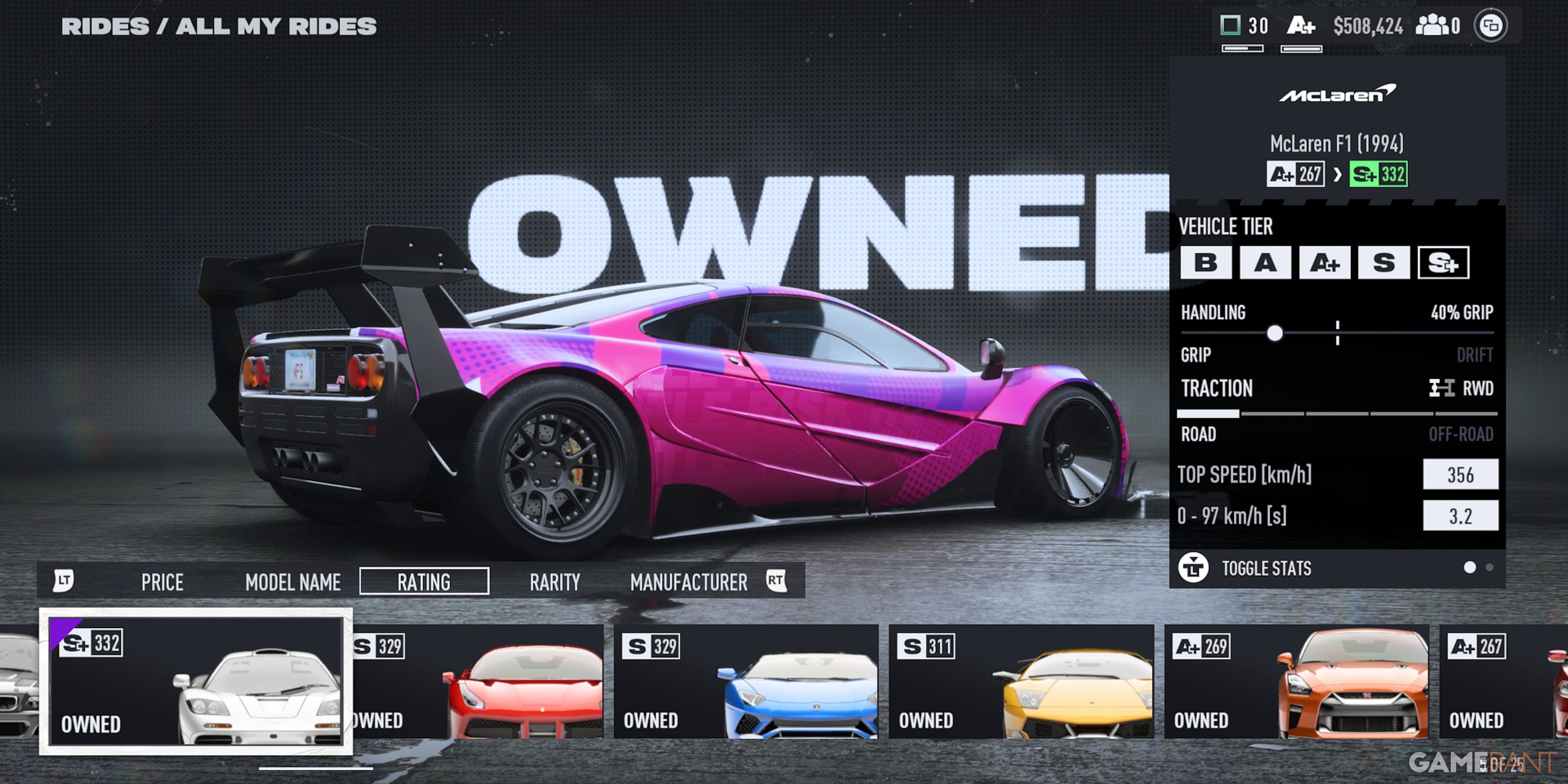 NFS Unbound McLaren F1