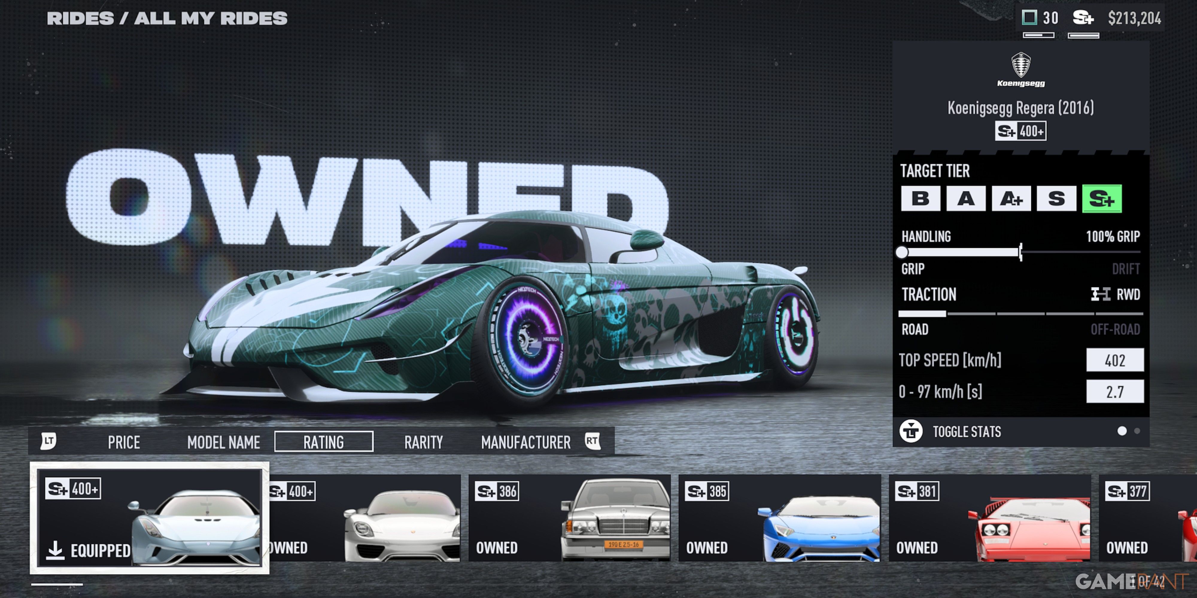 NFS Unbound Koenigsegg Regera