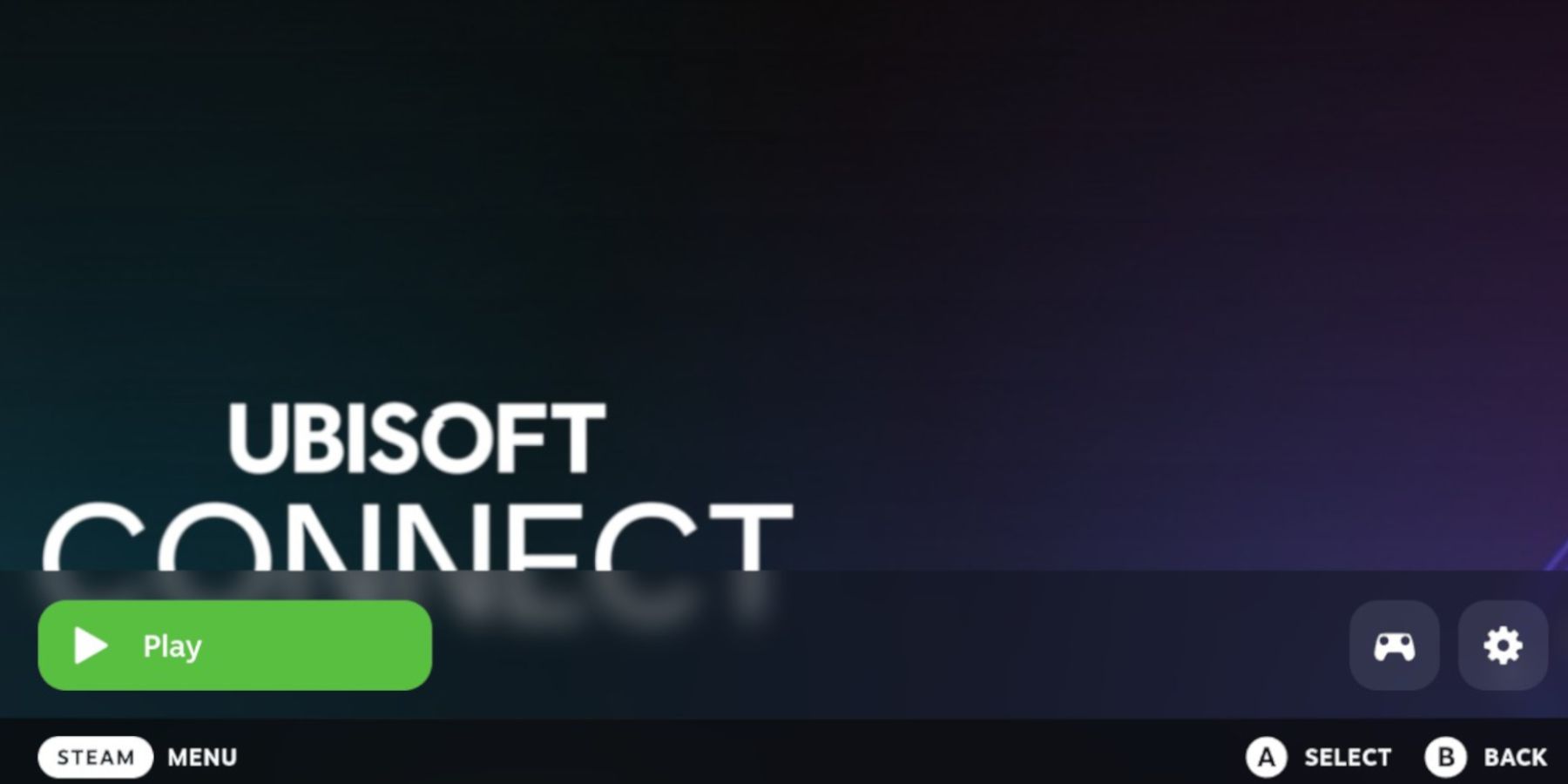 Ubisoft Connect page on Steam Deck