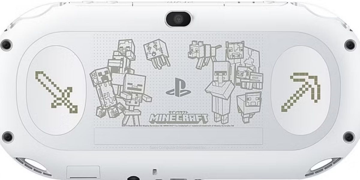 Image of the Sony PS Vita Slim Minecraft.