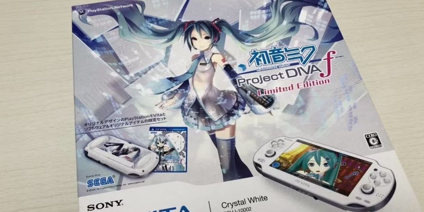 Image of the PlayStation Vita Hatsune Miku Limited Edition Console.