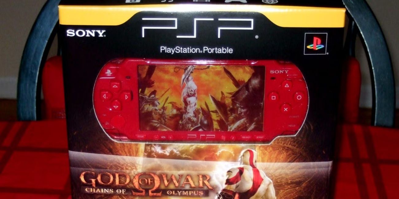 Image of the PSP God Of War Entertainment Pack Red.