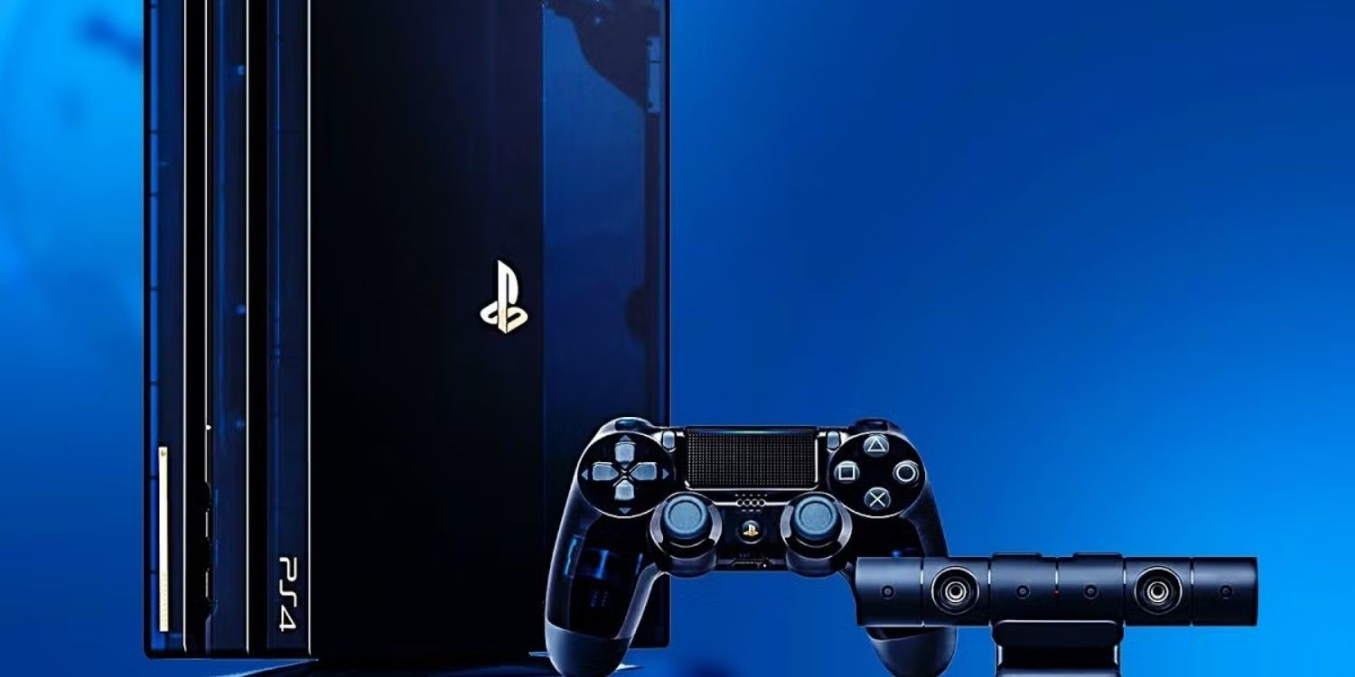 Image of the PlayStation 4 Pro 500 Million Edition Console And Controller.