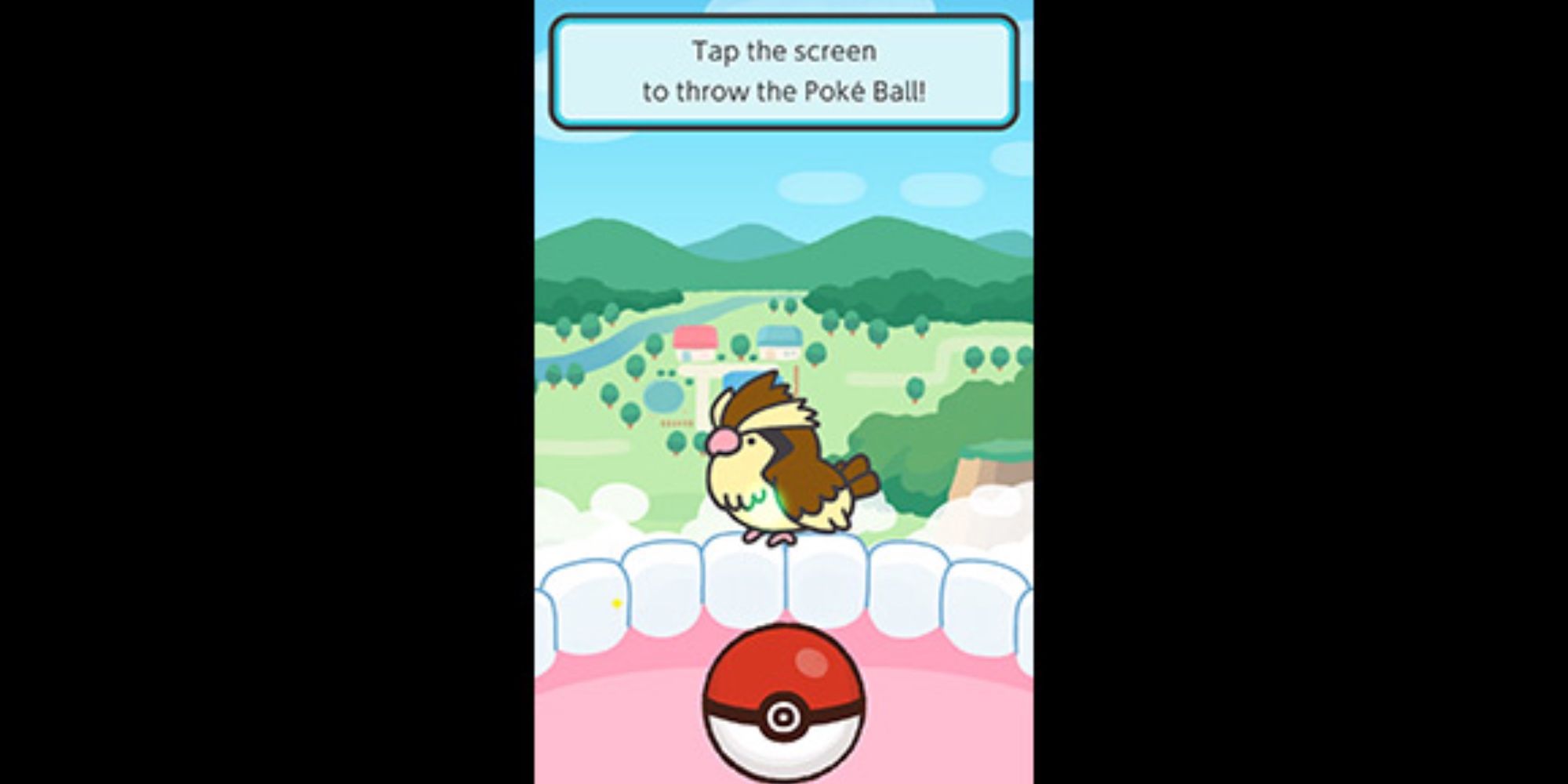 Player hurls a Poke Ball after bushing his teeth