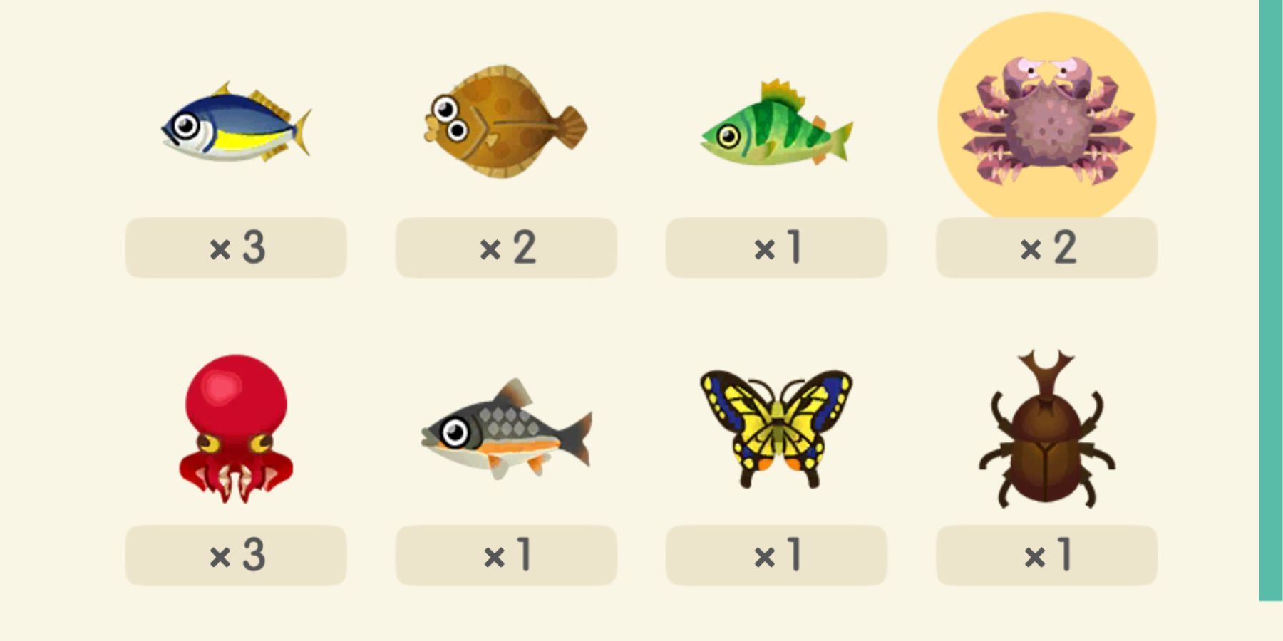 animal crossing: pocket camp complete inventory