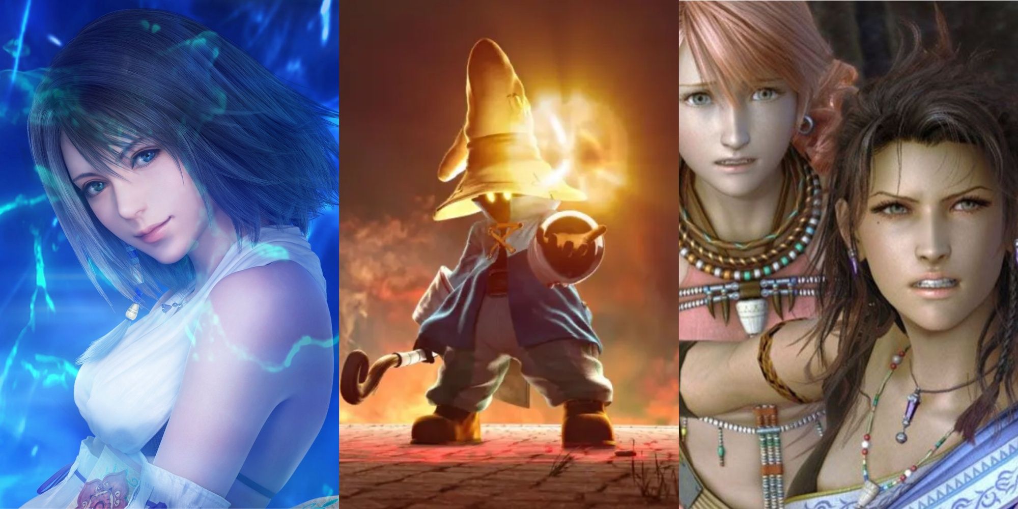 Yuna FF10, Vivi FF9, Fang and Vanille FF13