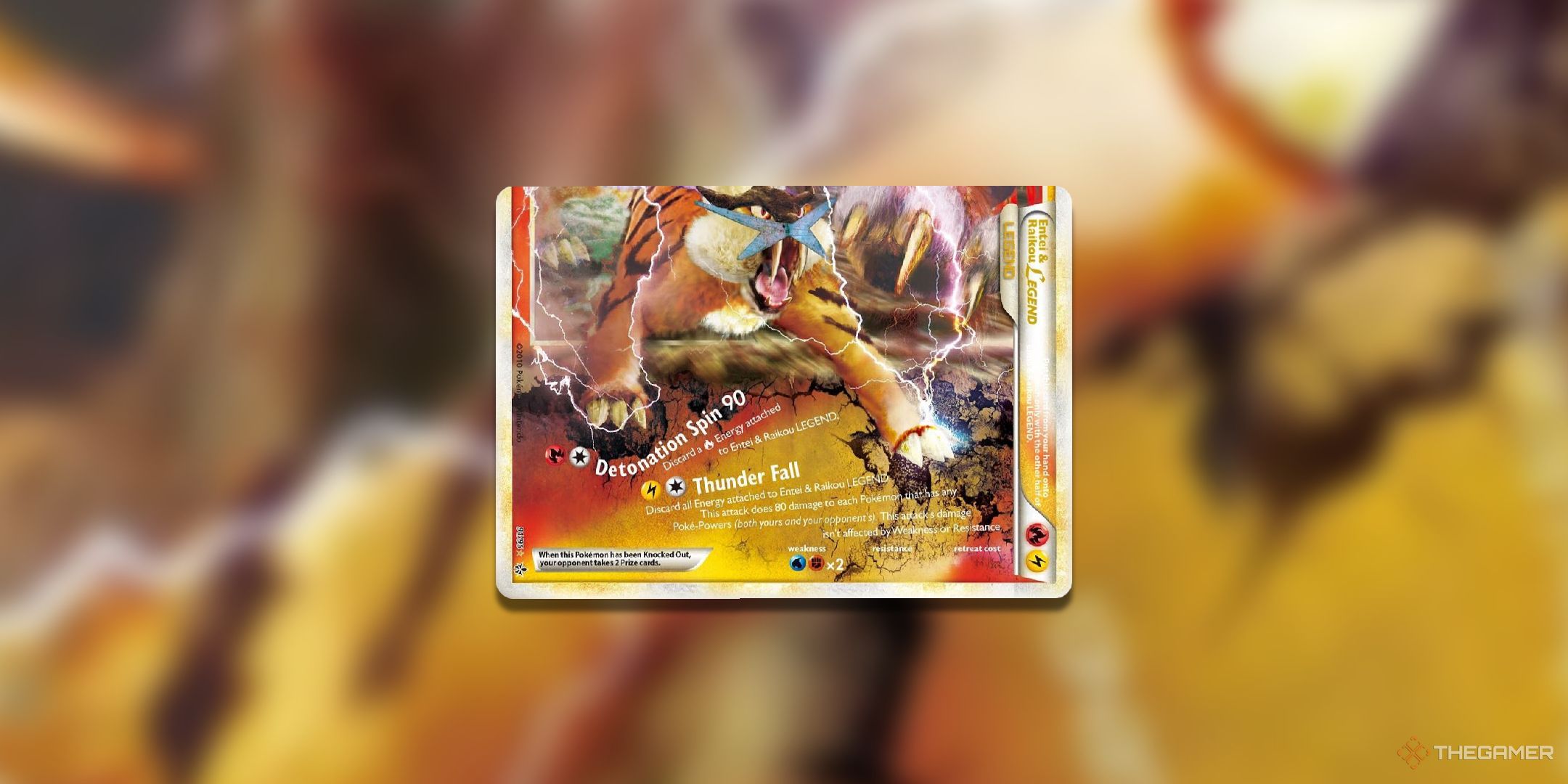 Entei and Raikou Legend Unleashed Pokemon TCG Card Art.