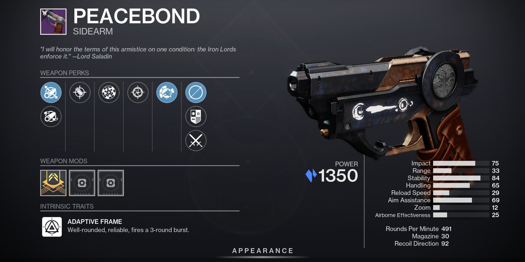 Destiny 2 Peacebond