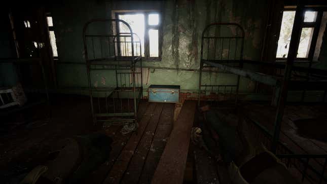 A screenshot shows the Journalist’s Stash in Rostok containing the Riemann SMG in Stalker 2.