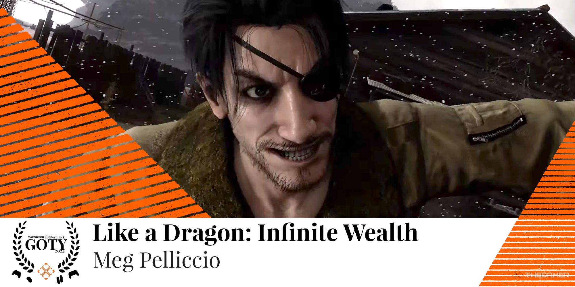 Majima from Like a Dragon Infinite Wealth as Meg Pelliccio's GOTY pick.