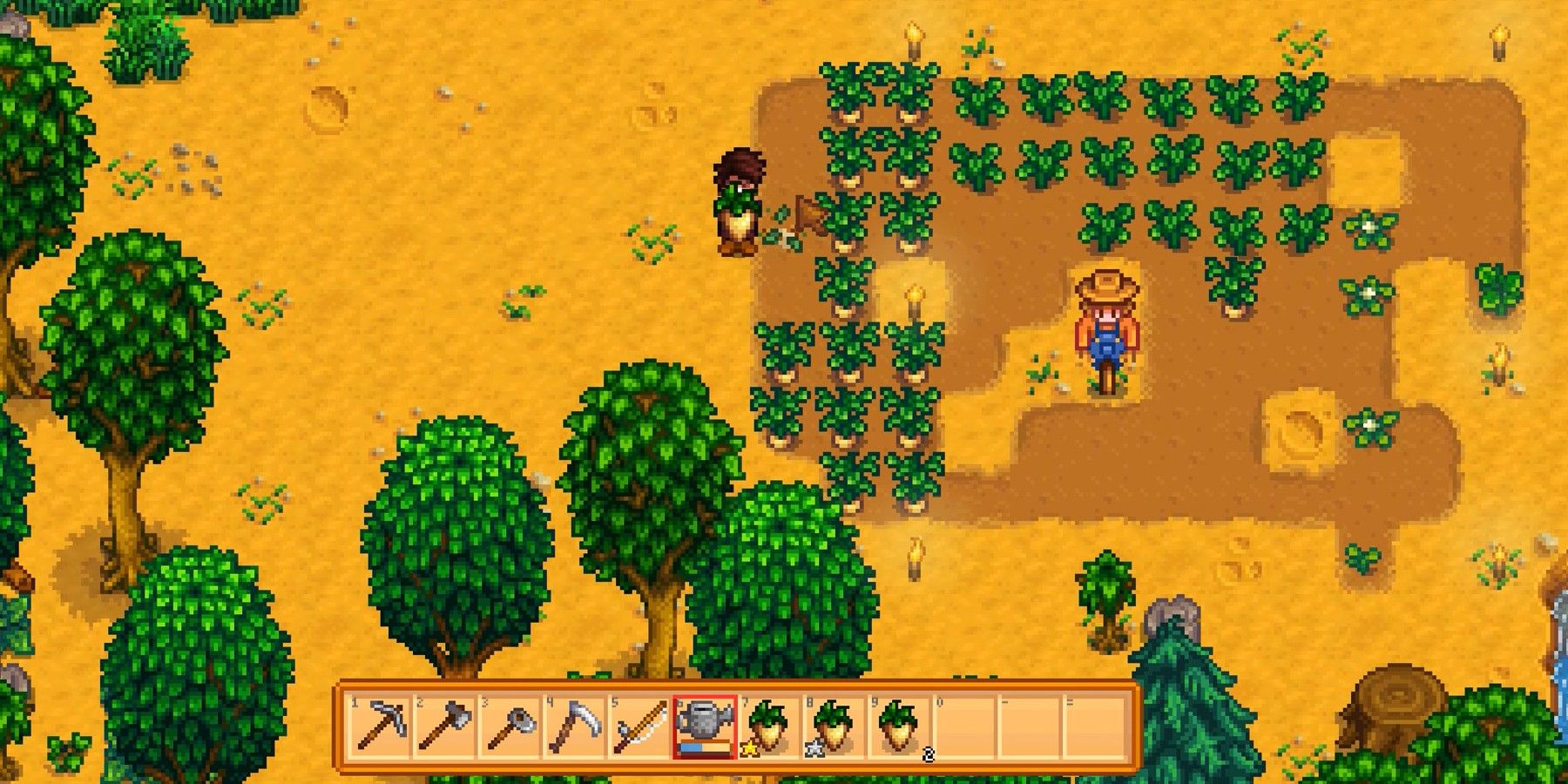 harvesting crops stardew valley